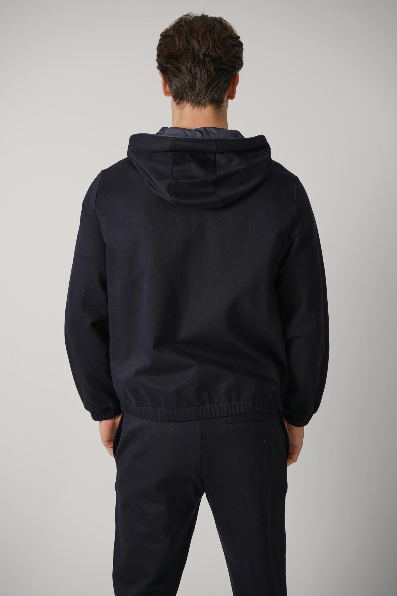 Moncler Felpa Aperta Jacket Navy