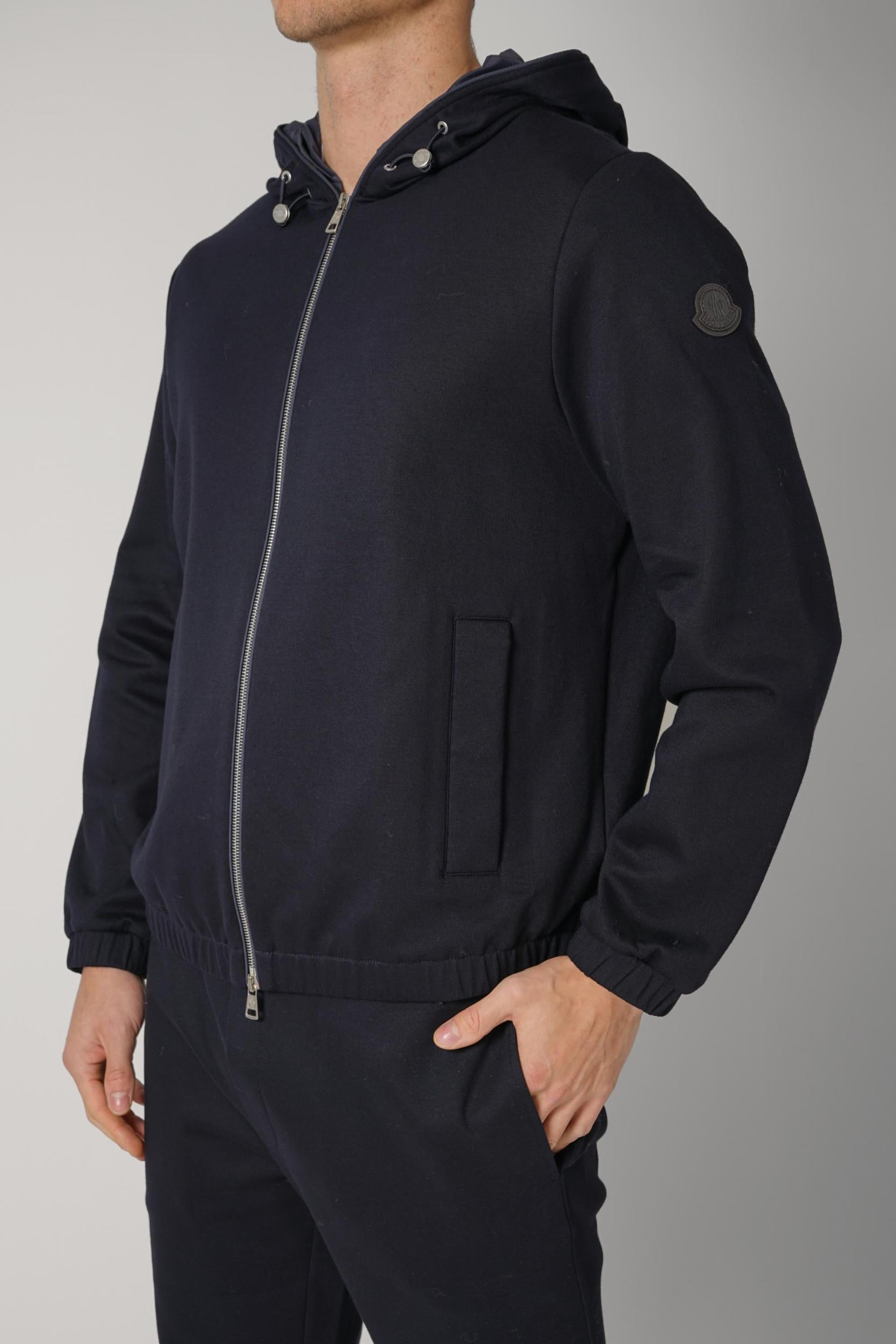 Moncler Felpa Aperta Jacket Navy