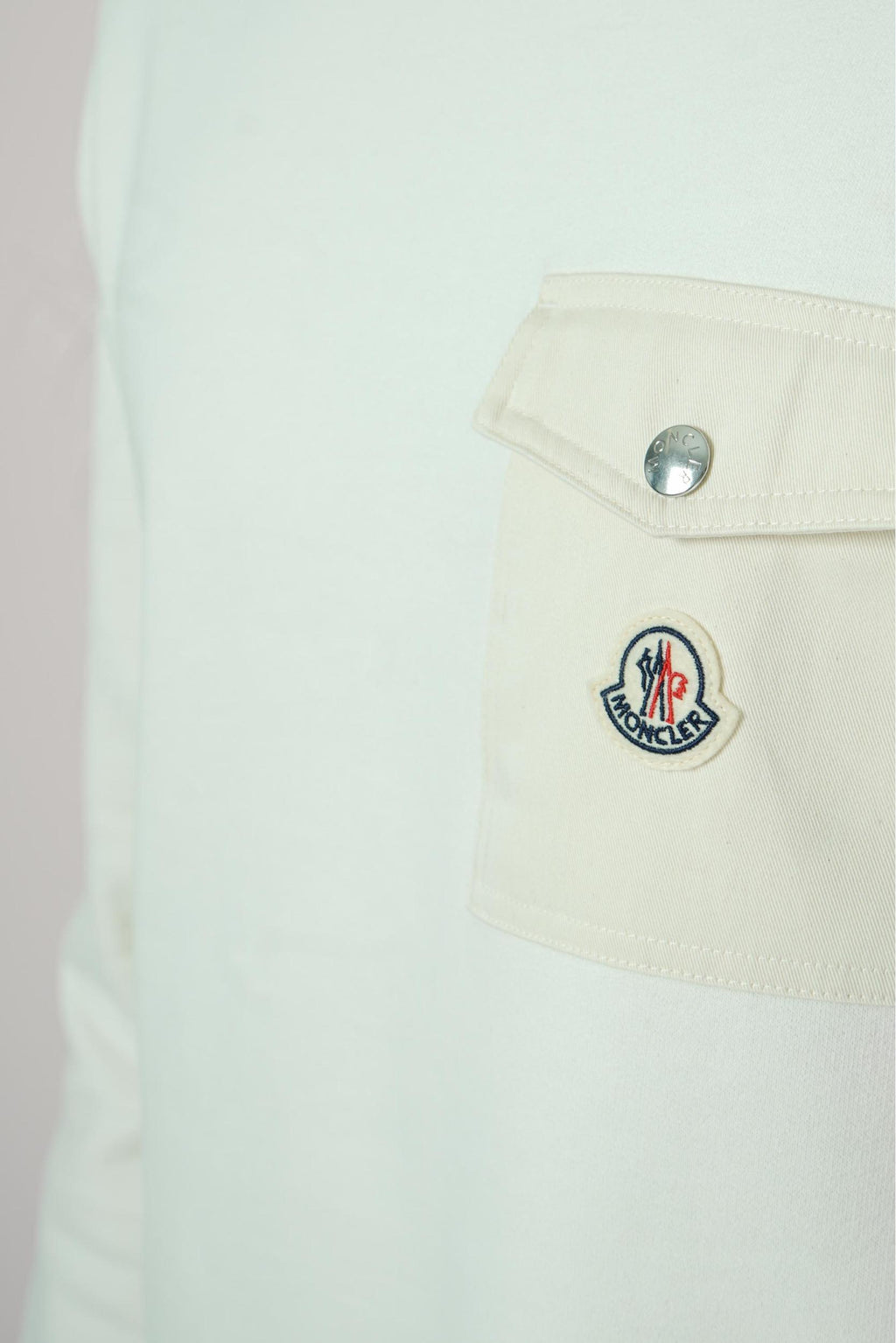 Moncler Felpa Girocollo Crewneck Off White