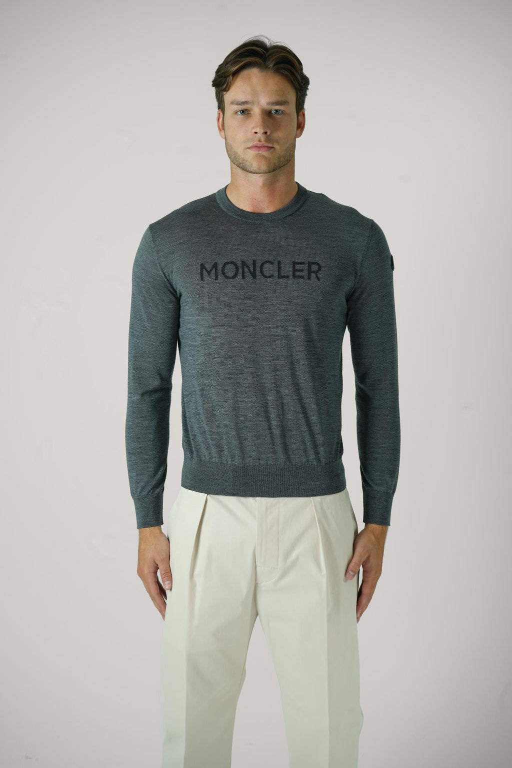 Moncler Girocollo Tricot Grey