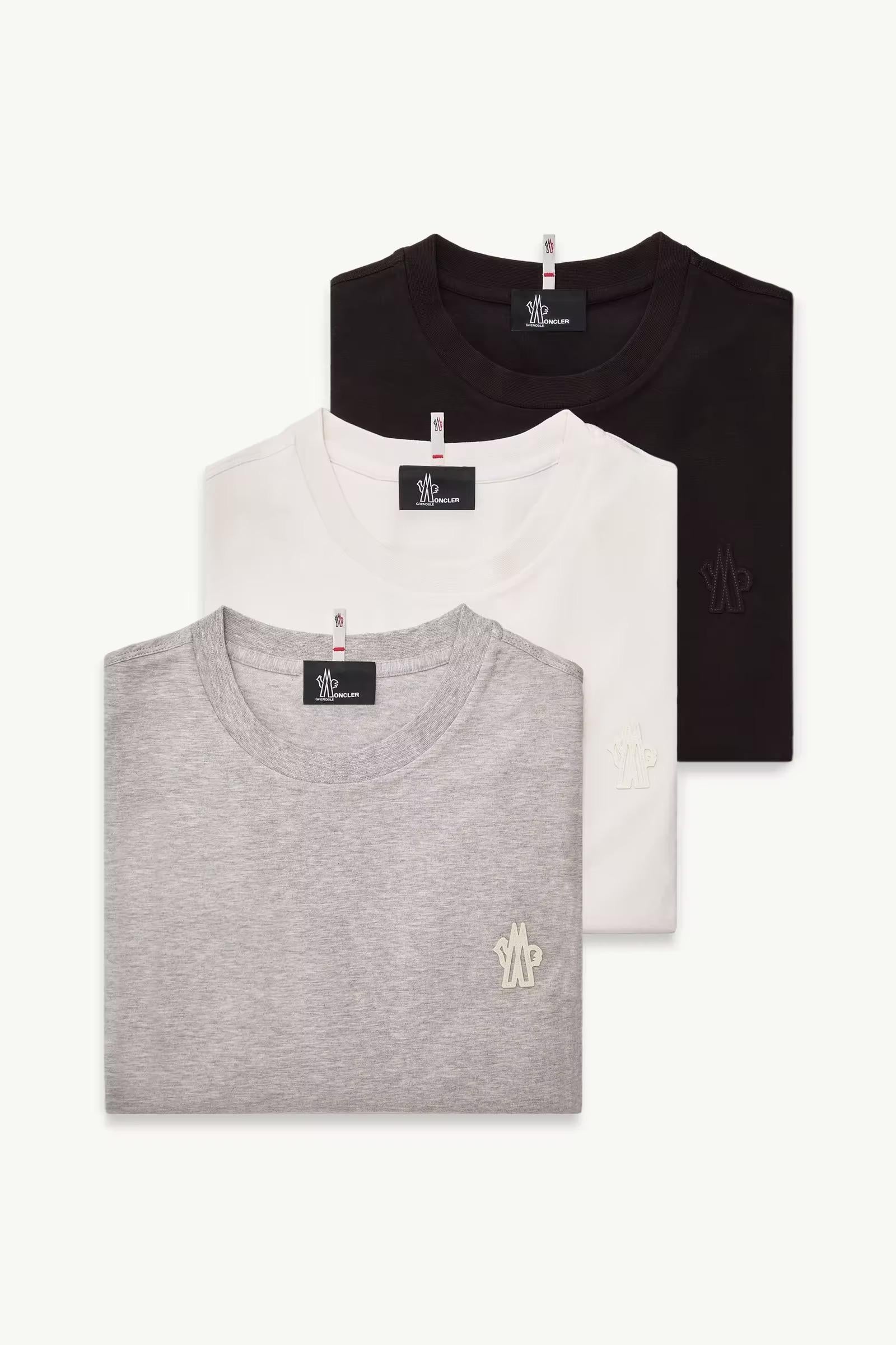 Moncler Grenoble 3-Pack Shirts Black/Grey/White