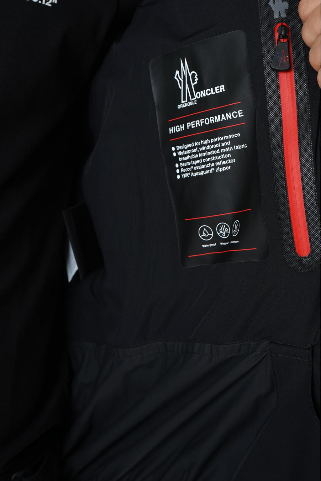 Moncler Grenoble Angren Giubbottoblack Badge Black