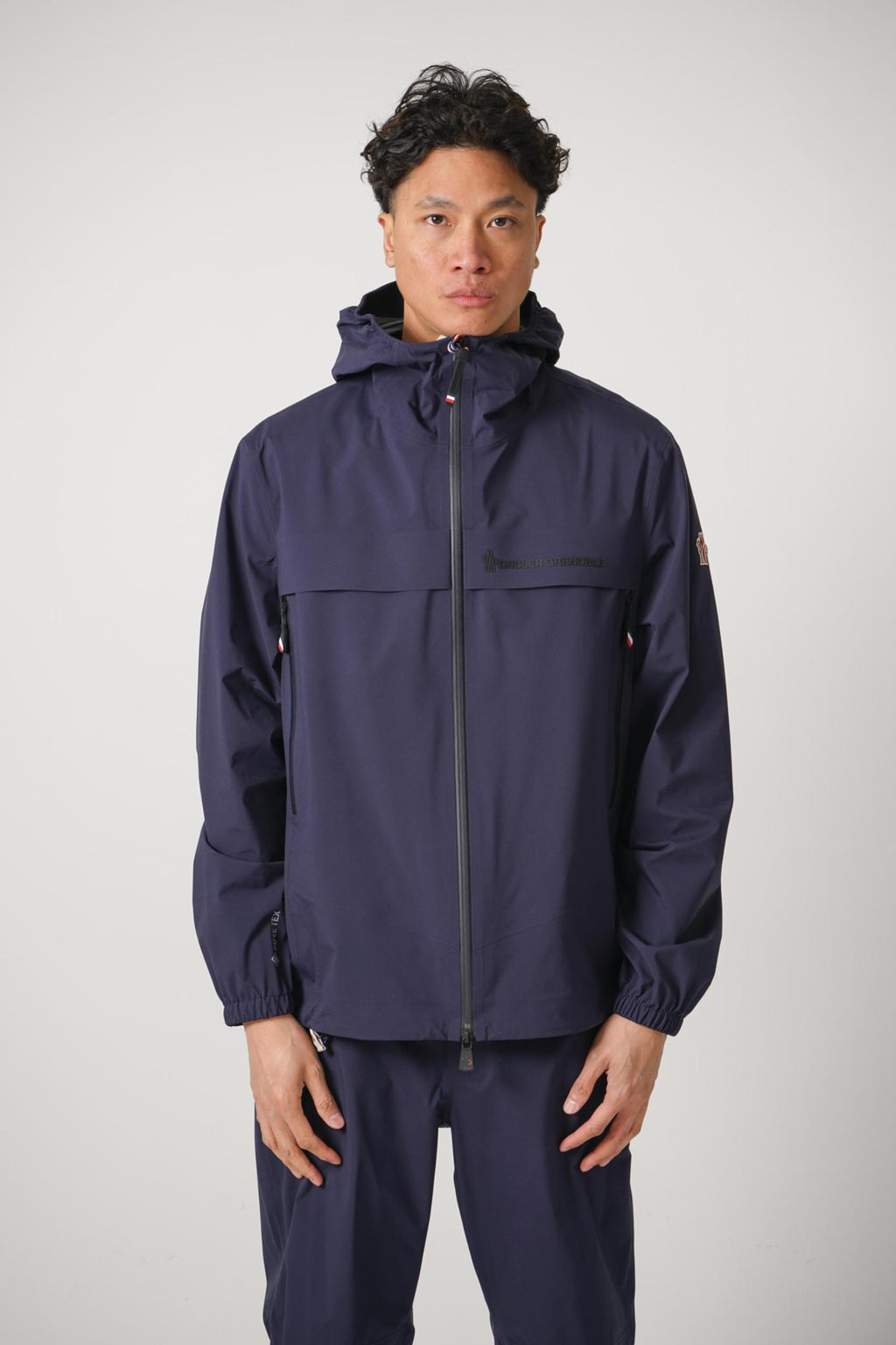 Moncler Grenoble Gore-Tex Shipton Hooded Jacket Navy