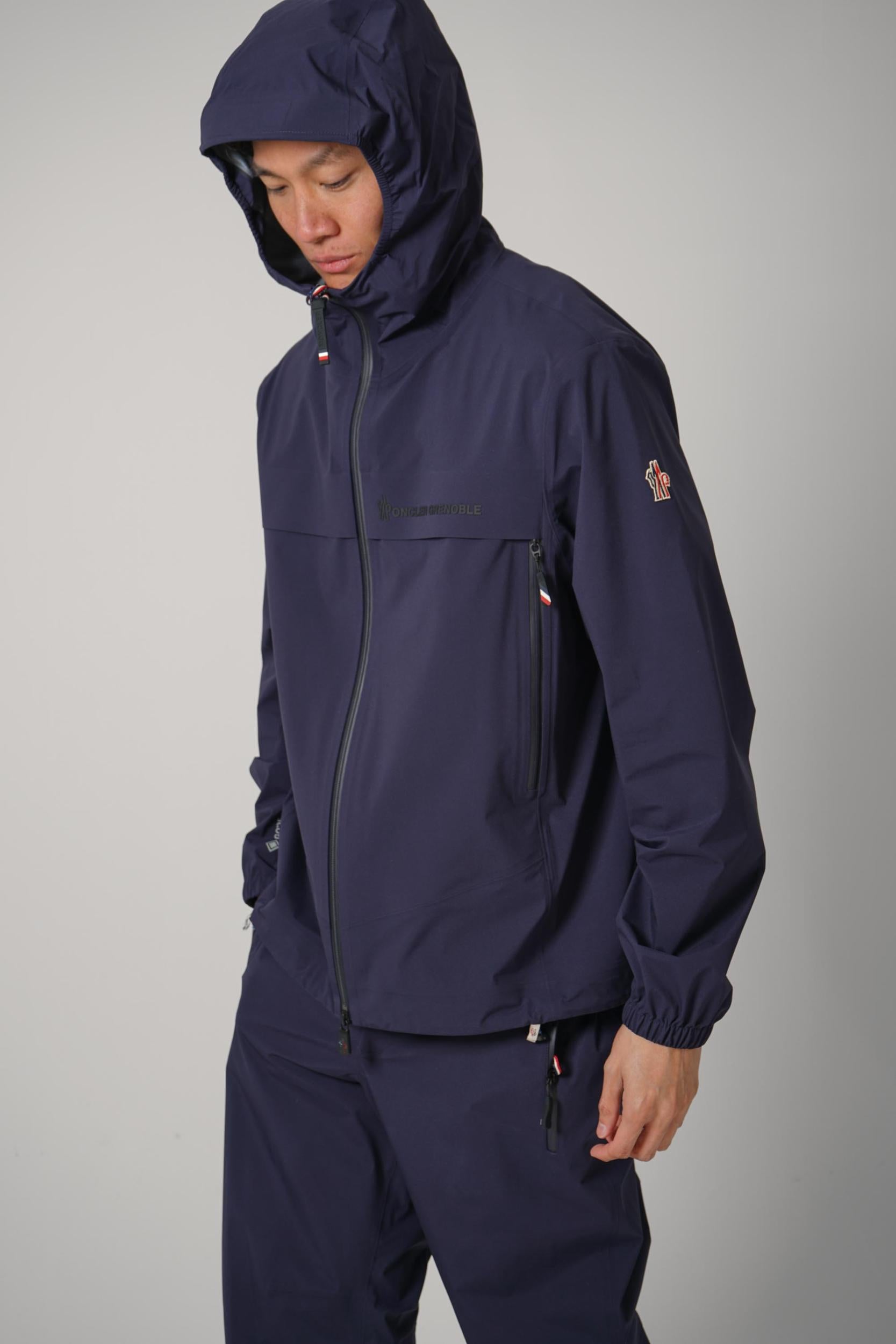 Moncler Grenoble Gore-Tex Shipton Hooded Jacket Navy