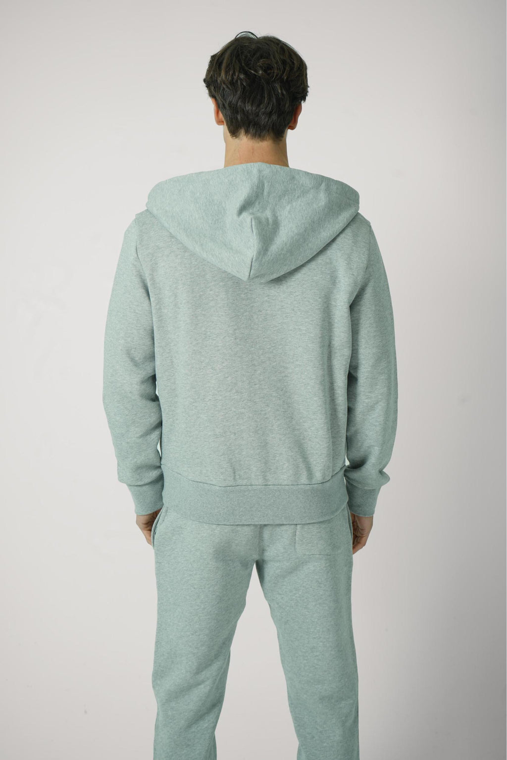 Moncler Hoodie Zip-Up Grey