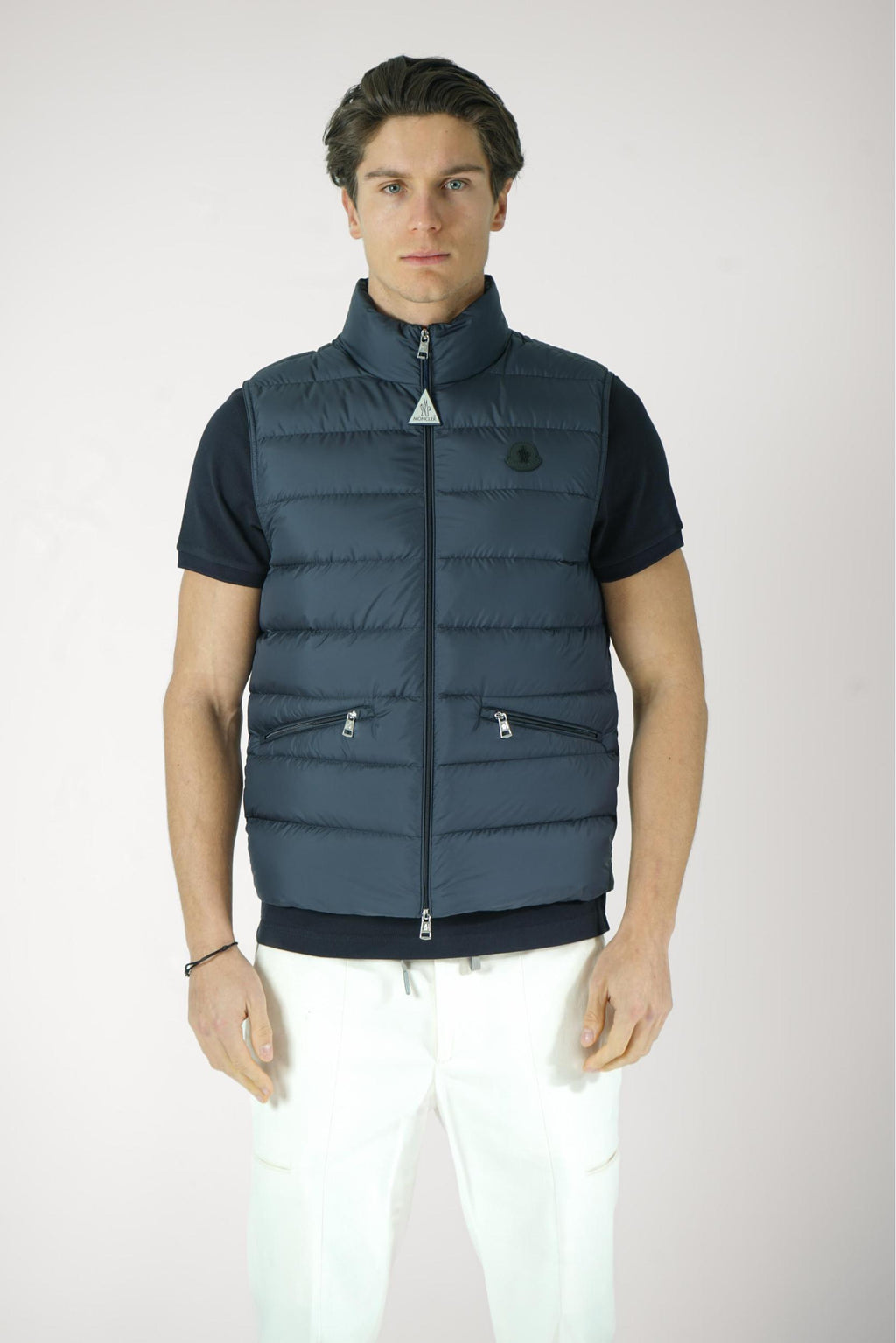 Moncler Lechtal Down Gilet Navy
