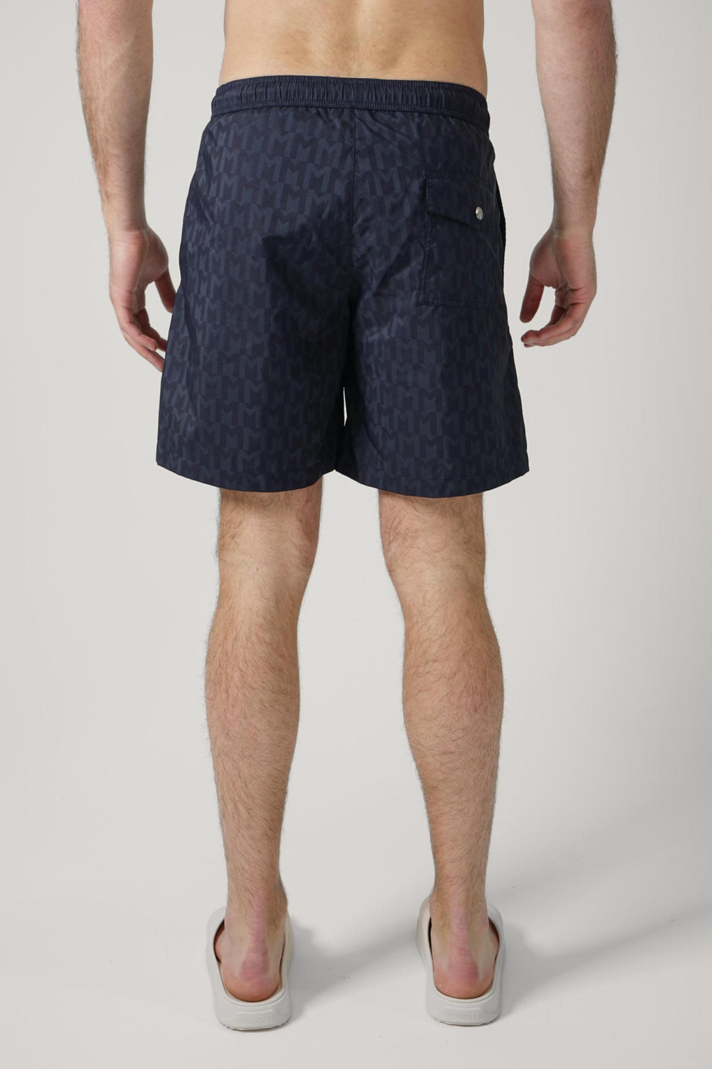 Moncler Logo Swimming Shorts Navy