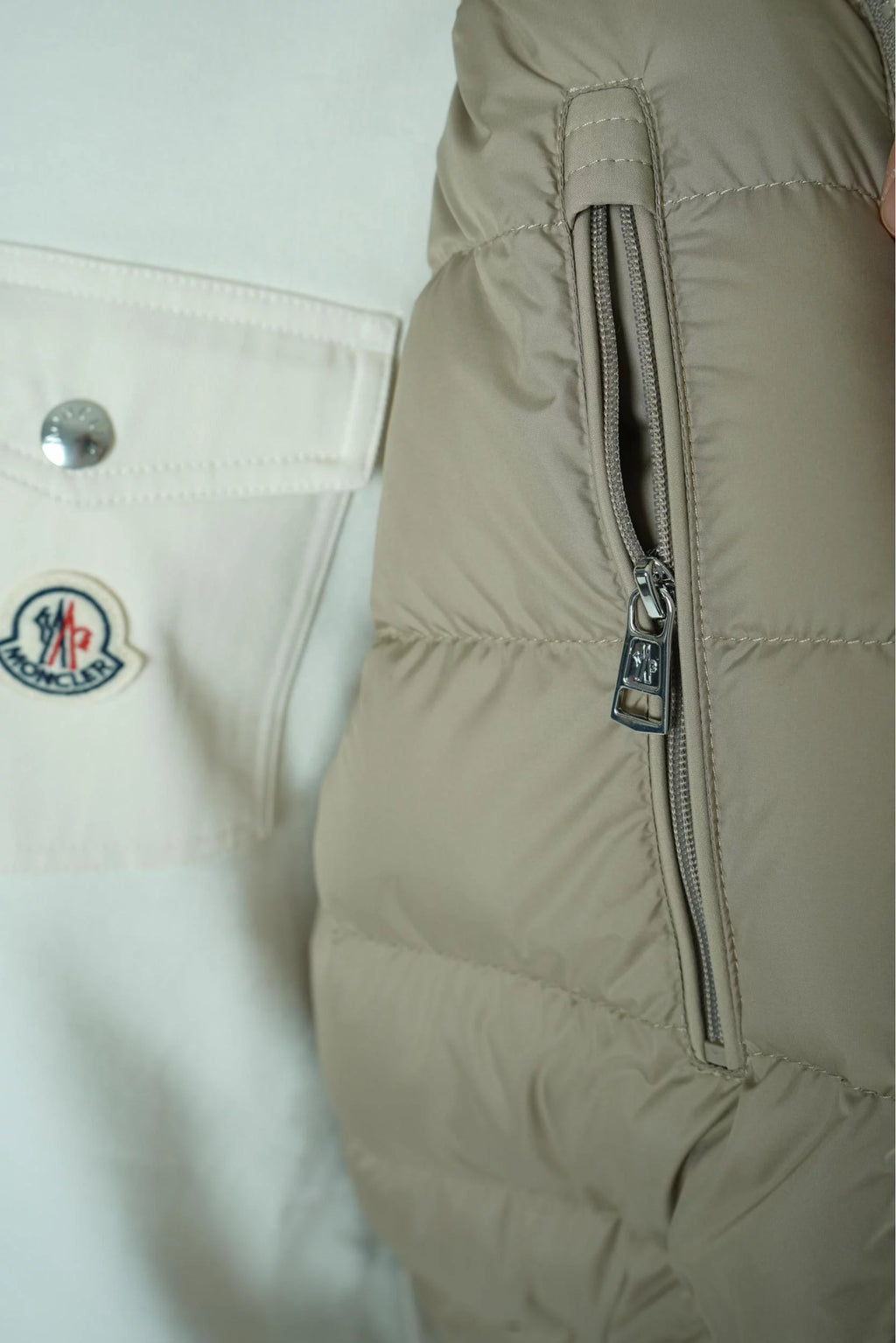 Moncler Luserna Down Jacket Beige
