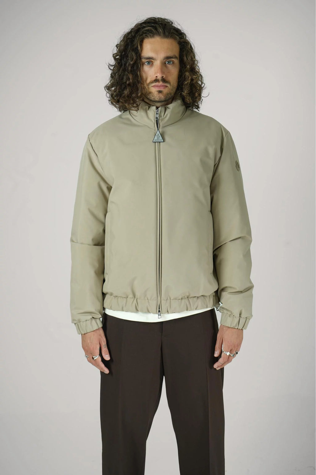 Moncler Luserna Down Jacket Beige
