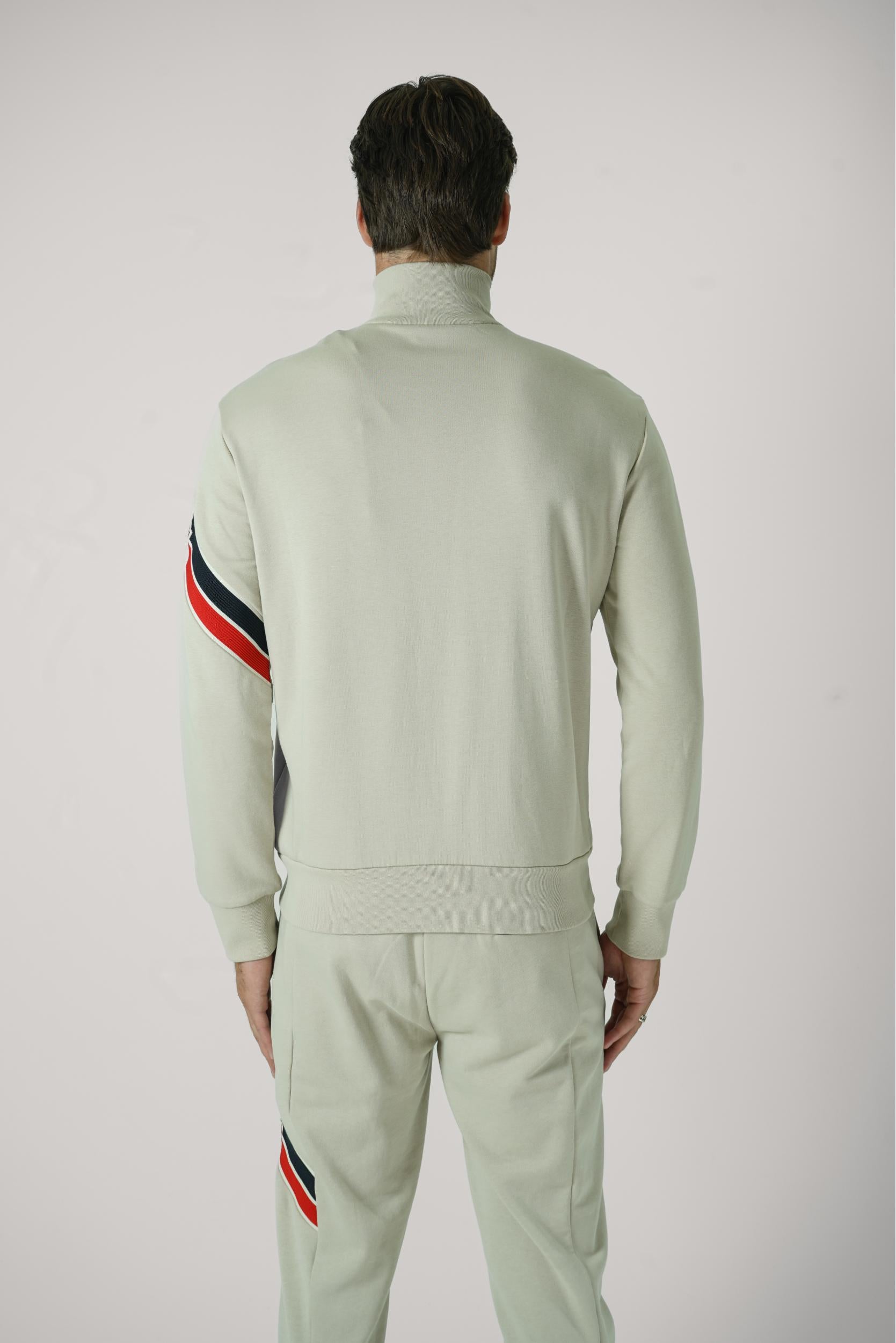 Moncler Maglia Aperta Con Zip-Up Beige