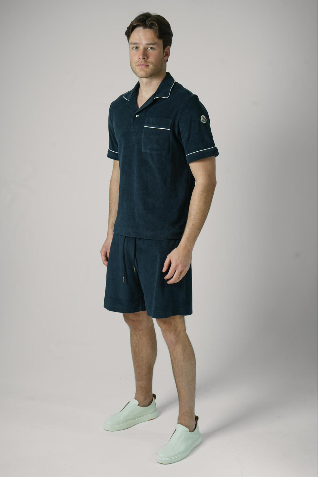 Moncler Manica Polo Navy