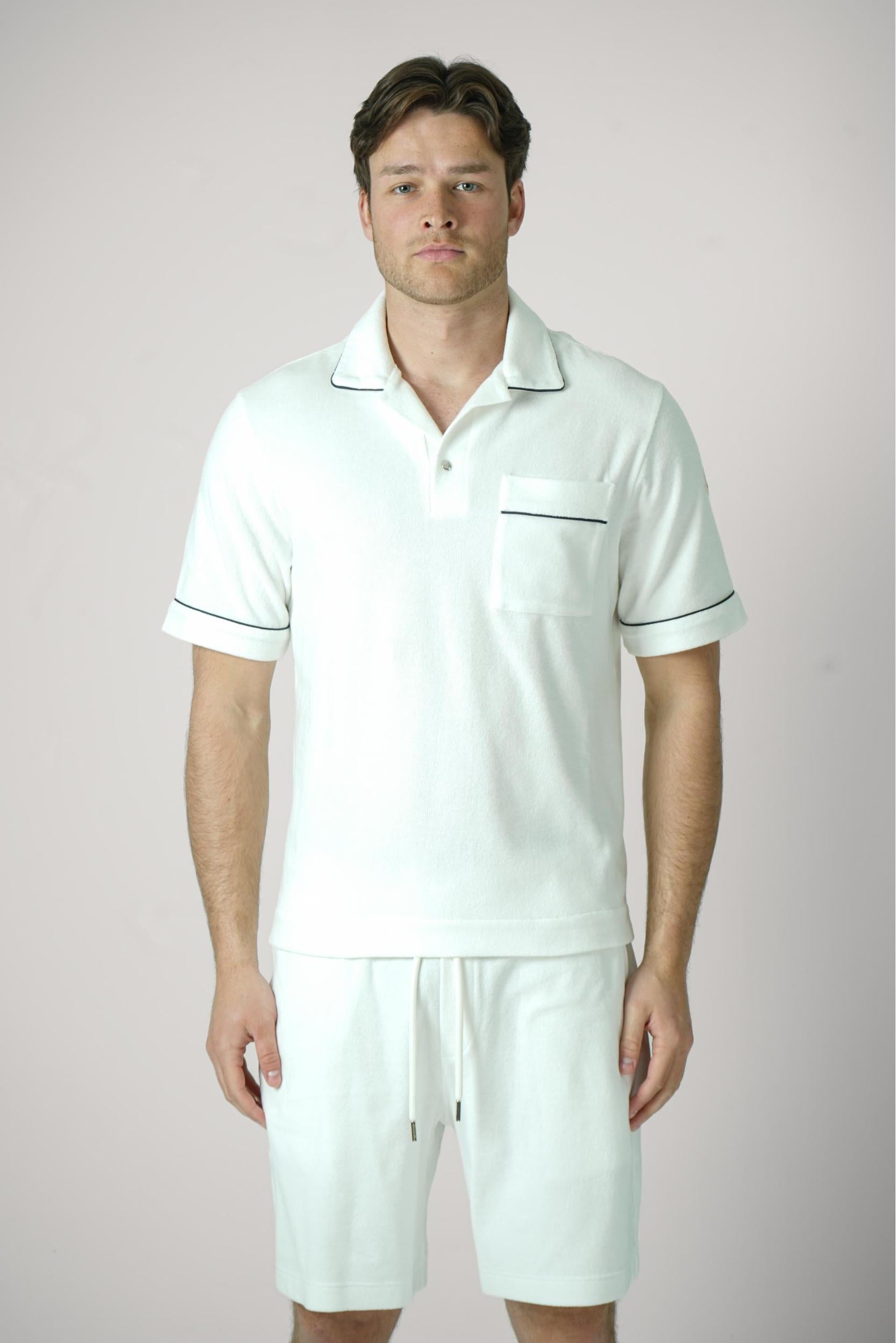 Moncler Manica Polo White