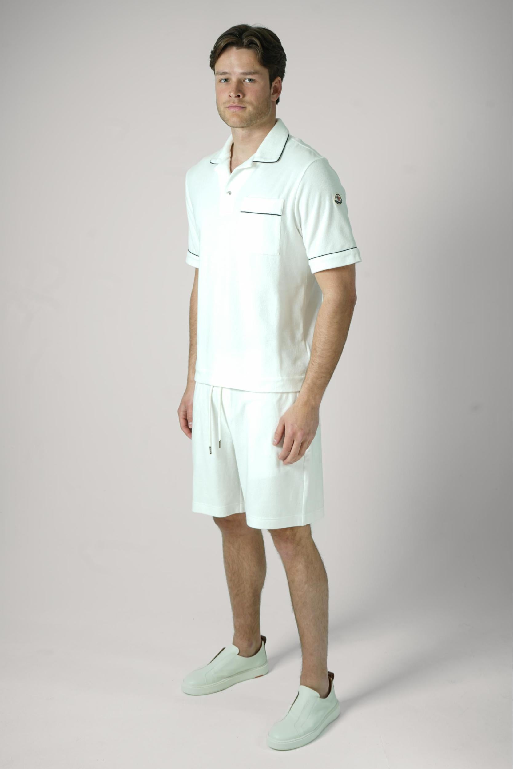 Moncler Manica Polo White