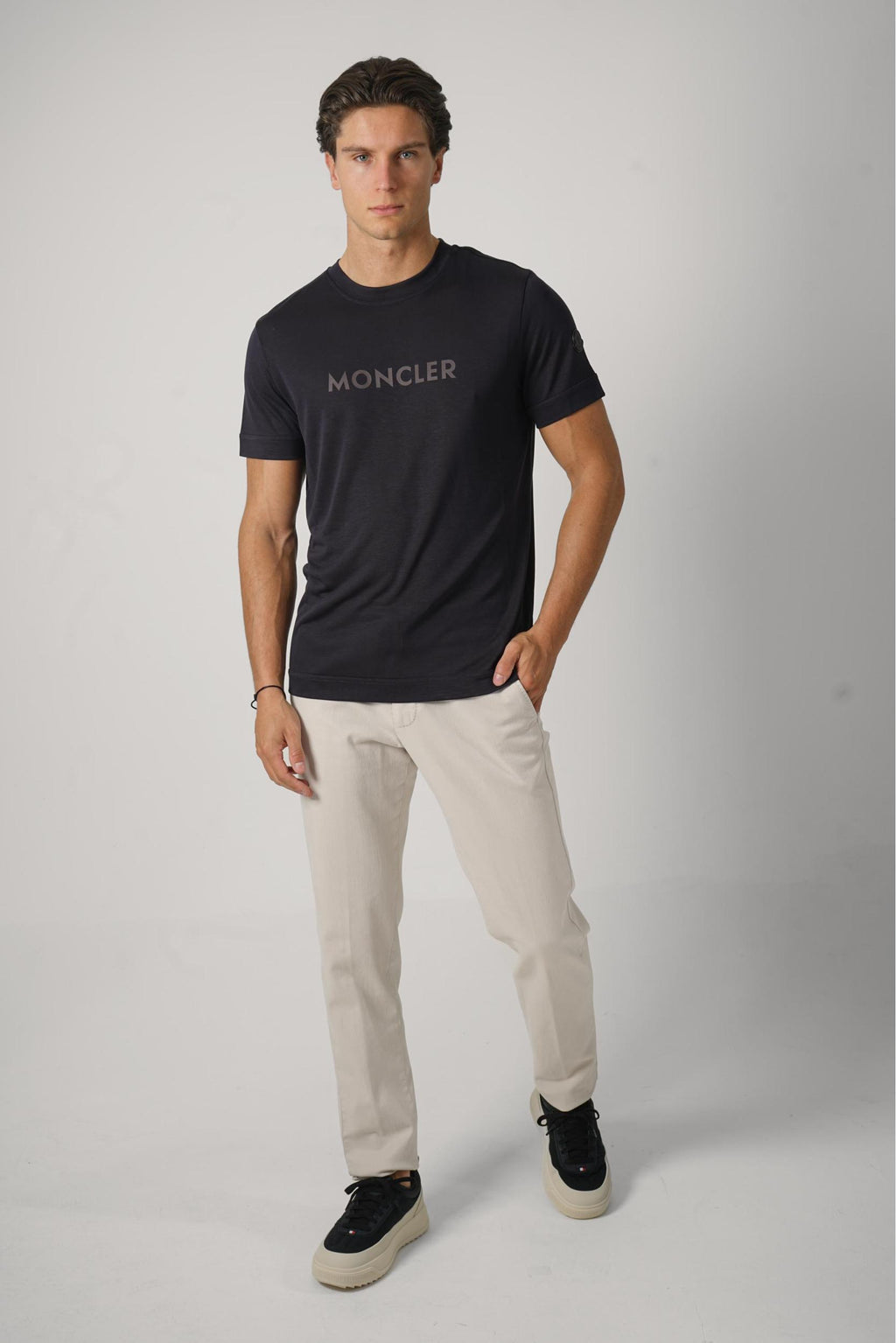 Moncler Manica Tee Navy