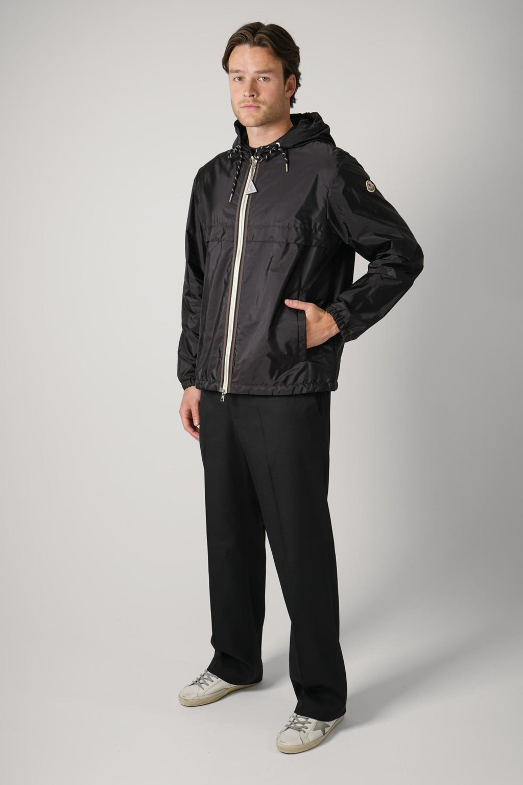 Moncler Nidge Hooded Jacket Black
