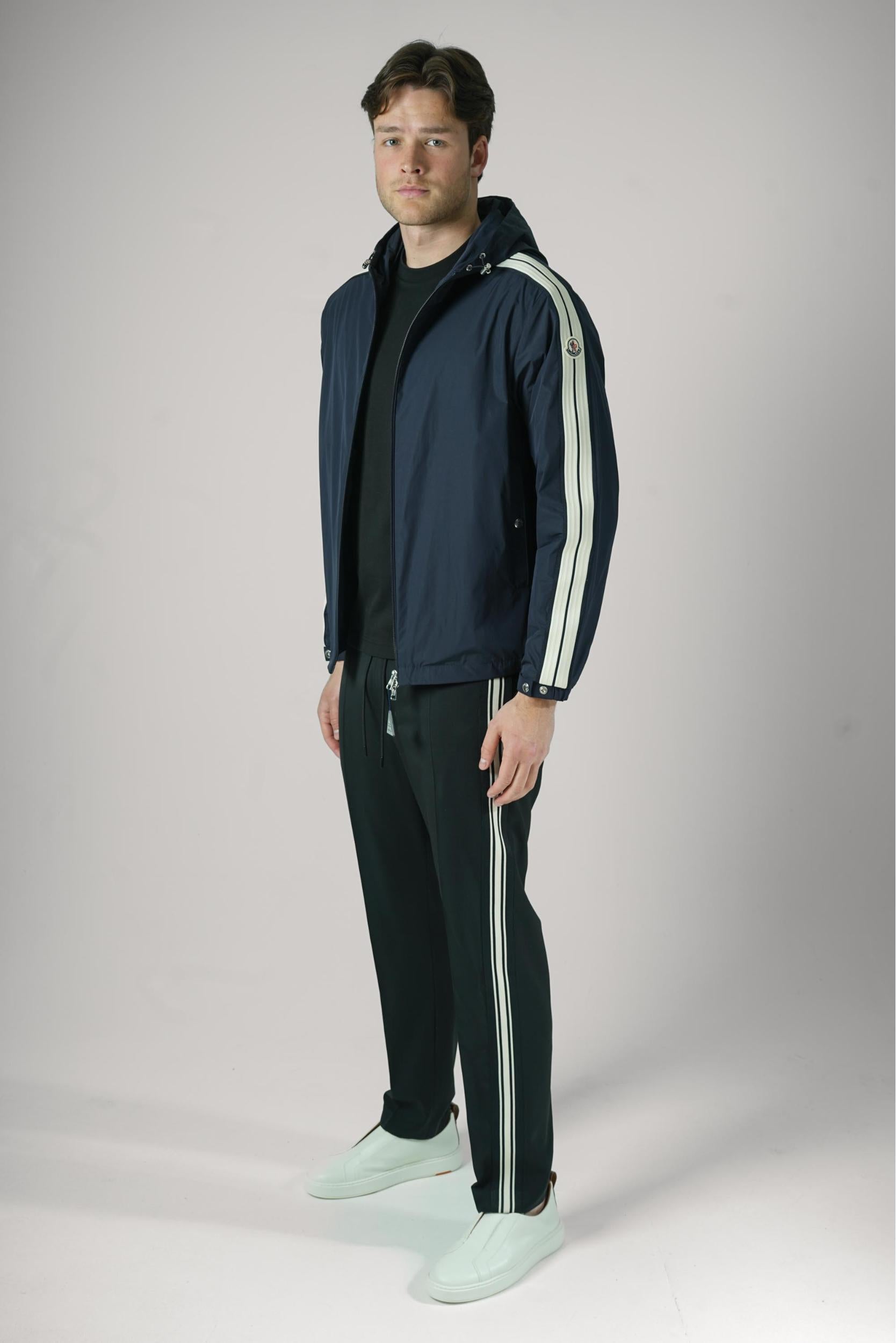 Moncler Olan Hooded Jacket Navy