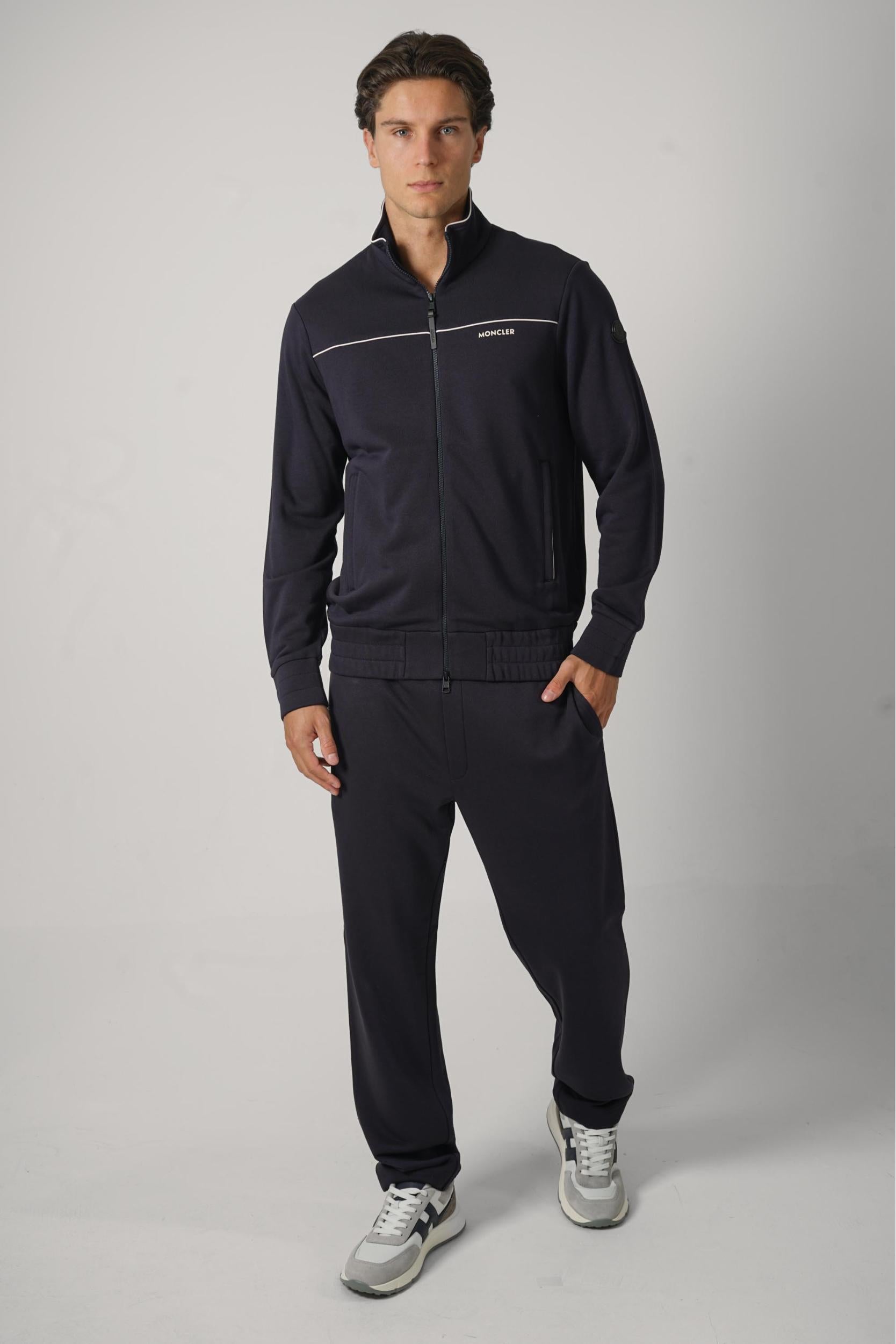 Moncler Pantalone Lungo Navy