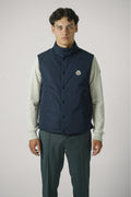 Moncler Pilat Short Down Gilet Navy