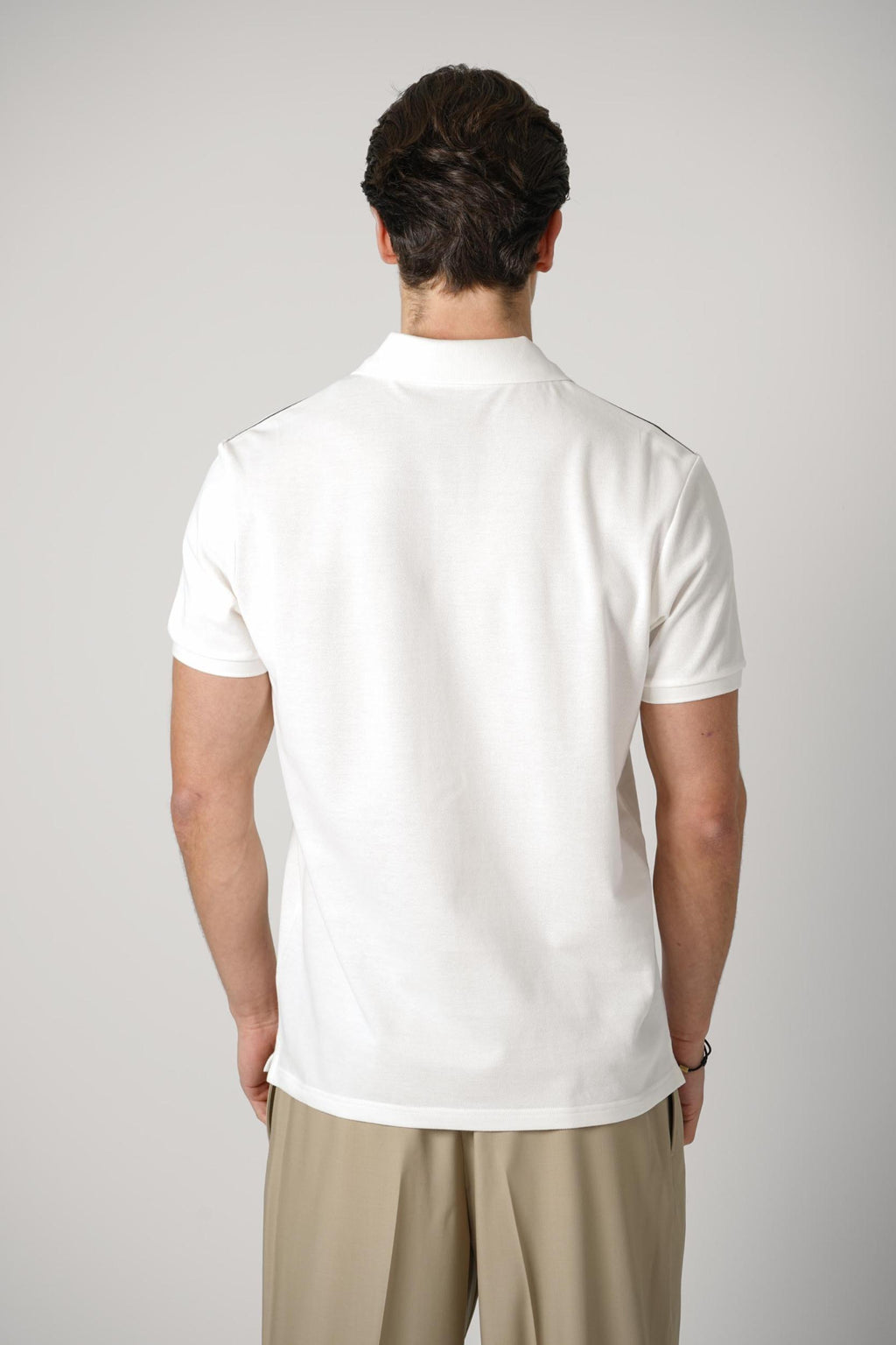 Moncler Polo  Stripes White