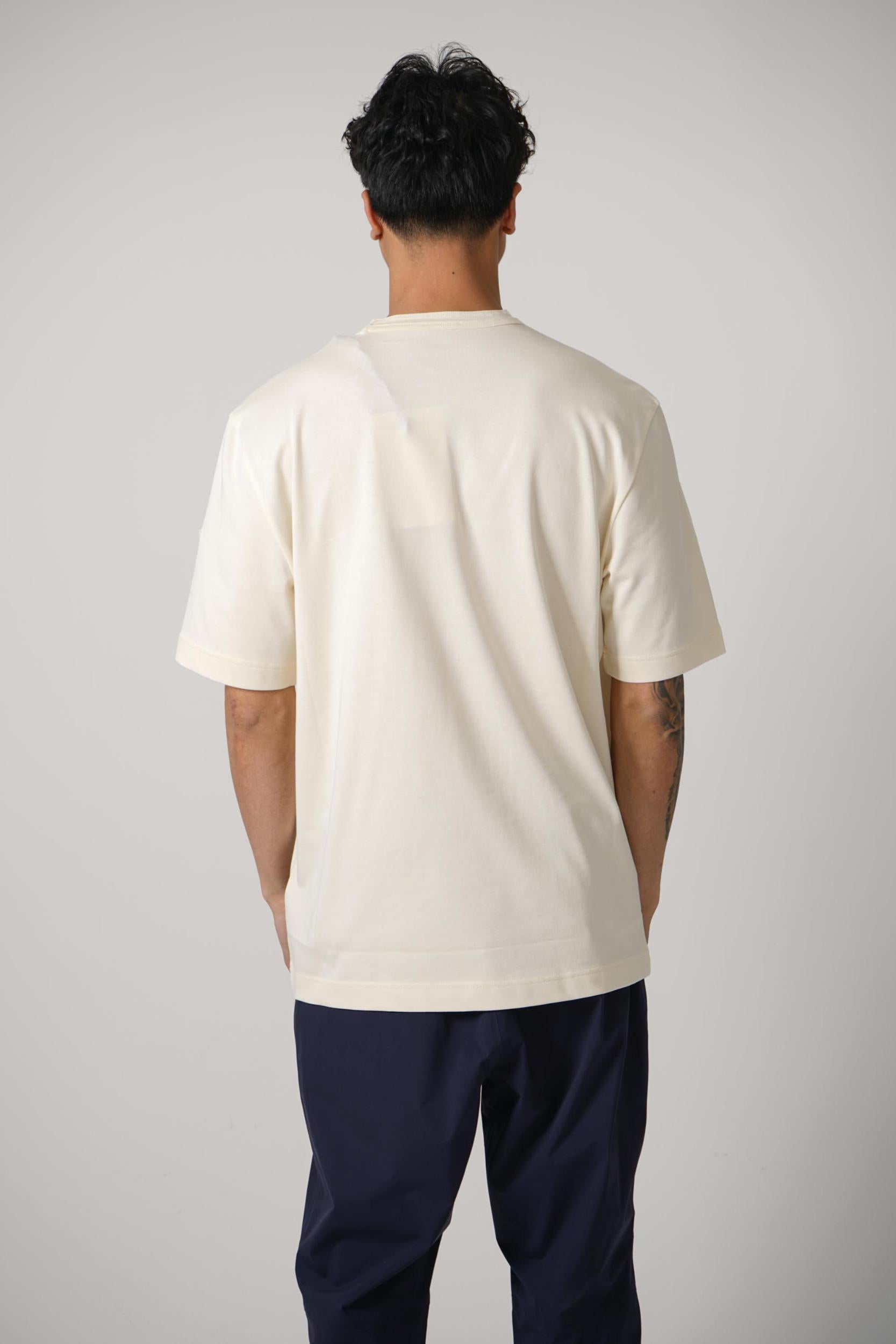 Moncler Ss Front Pocket T-Shirt Beige