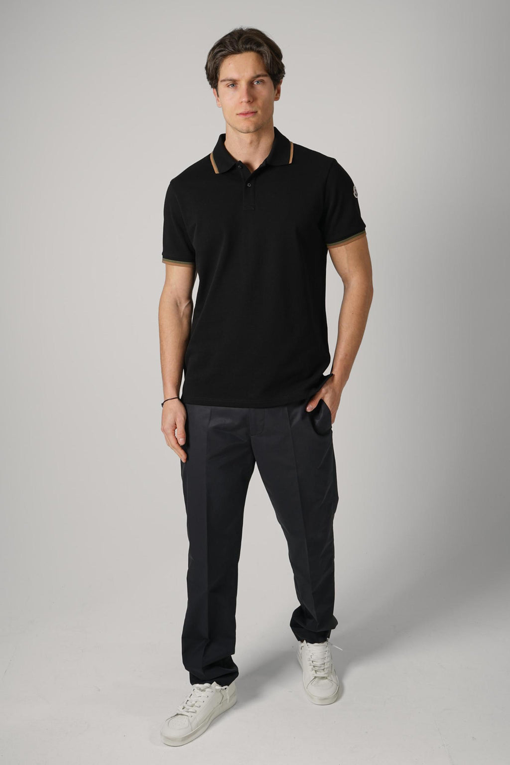 Moncler Ss Polo Black