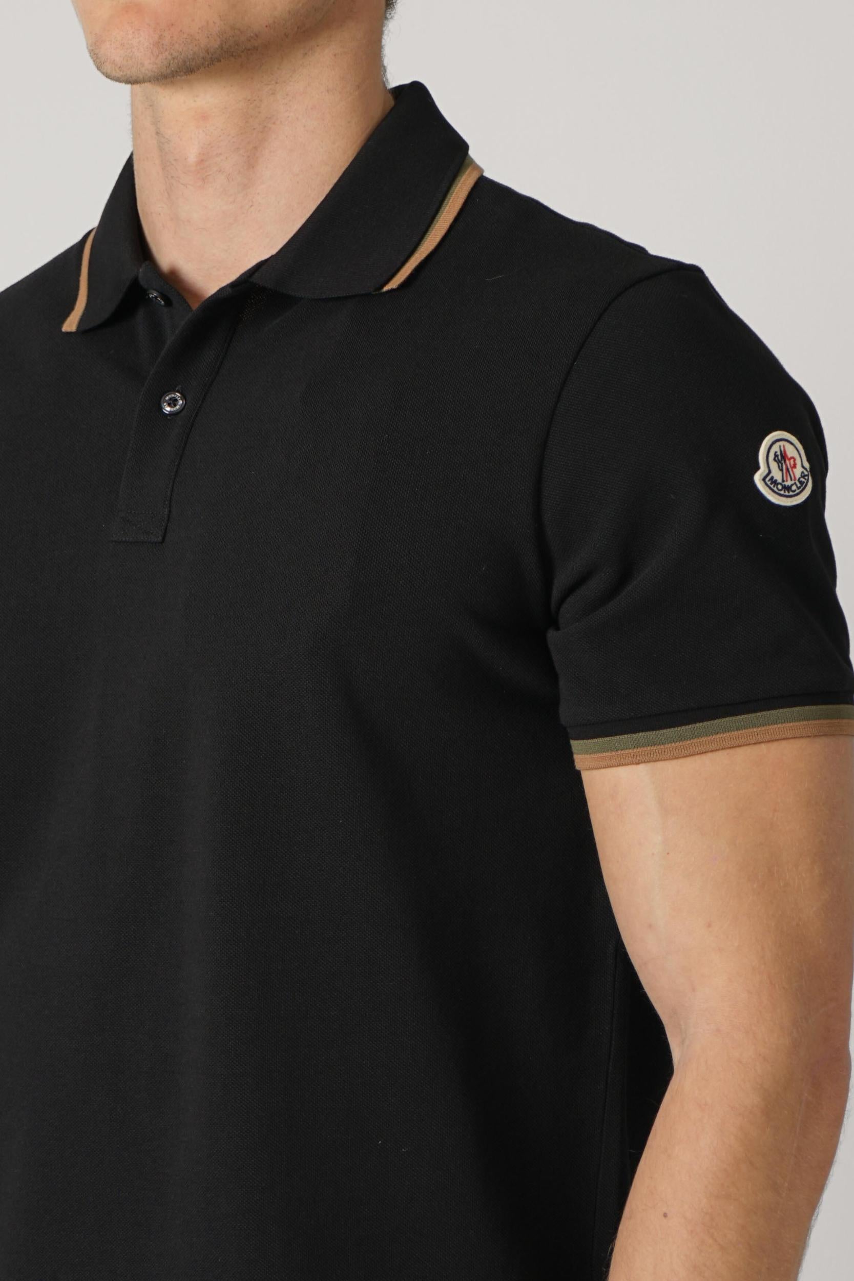 Moncler Ss Polo Black