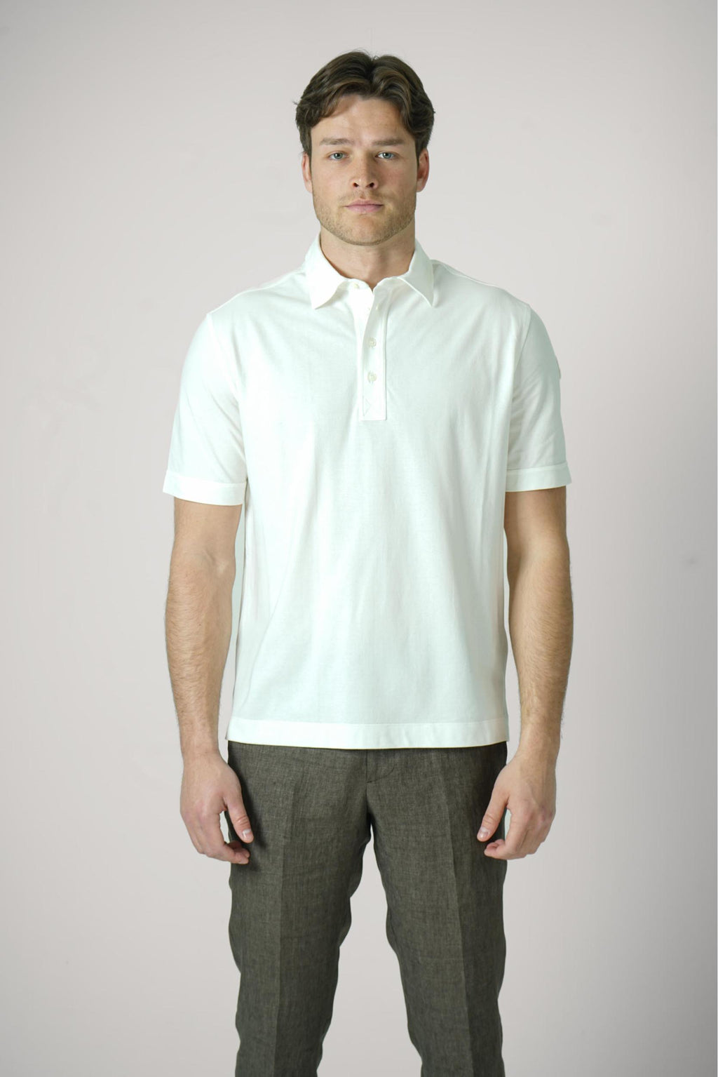 Moncler Ss Polo White