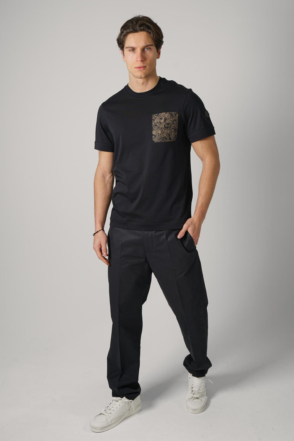Moncler Ss-Shirt Print Black