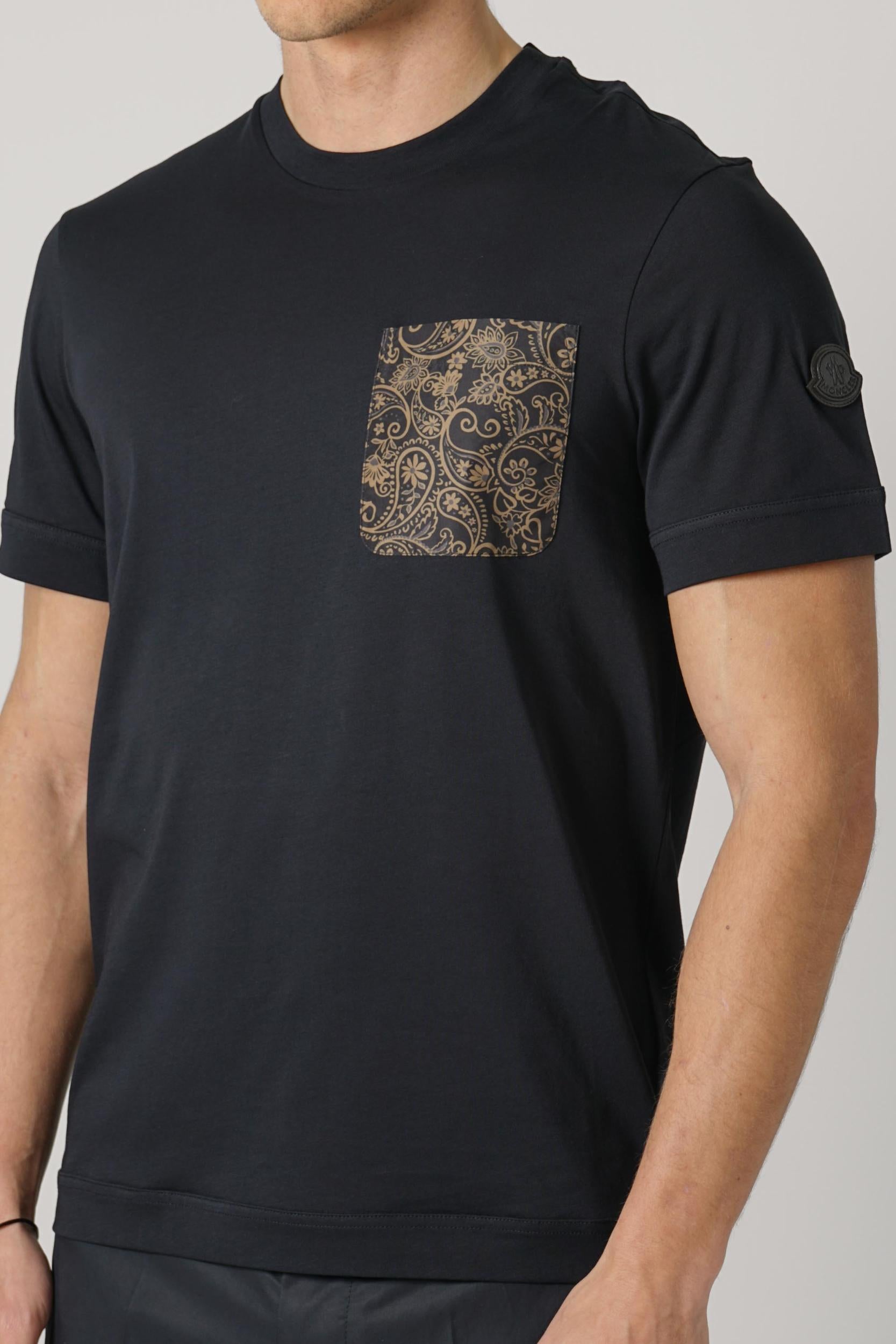 Moncler Ss-Shirt Print Black