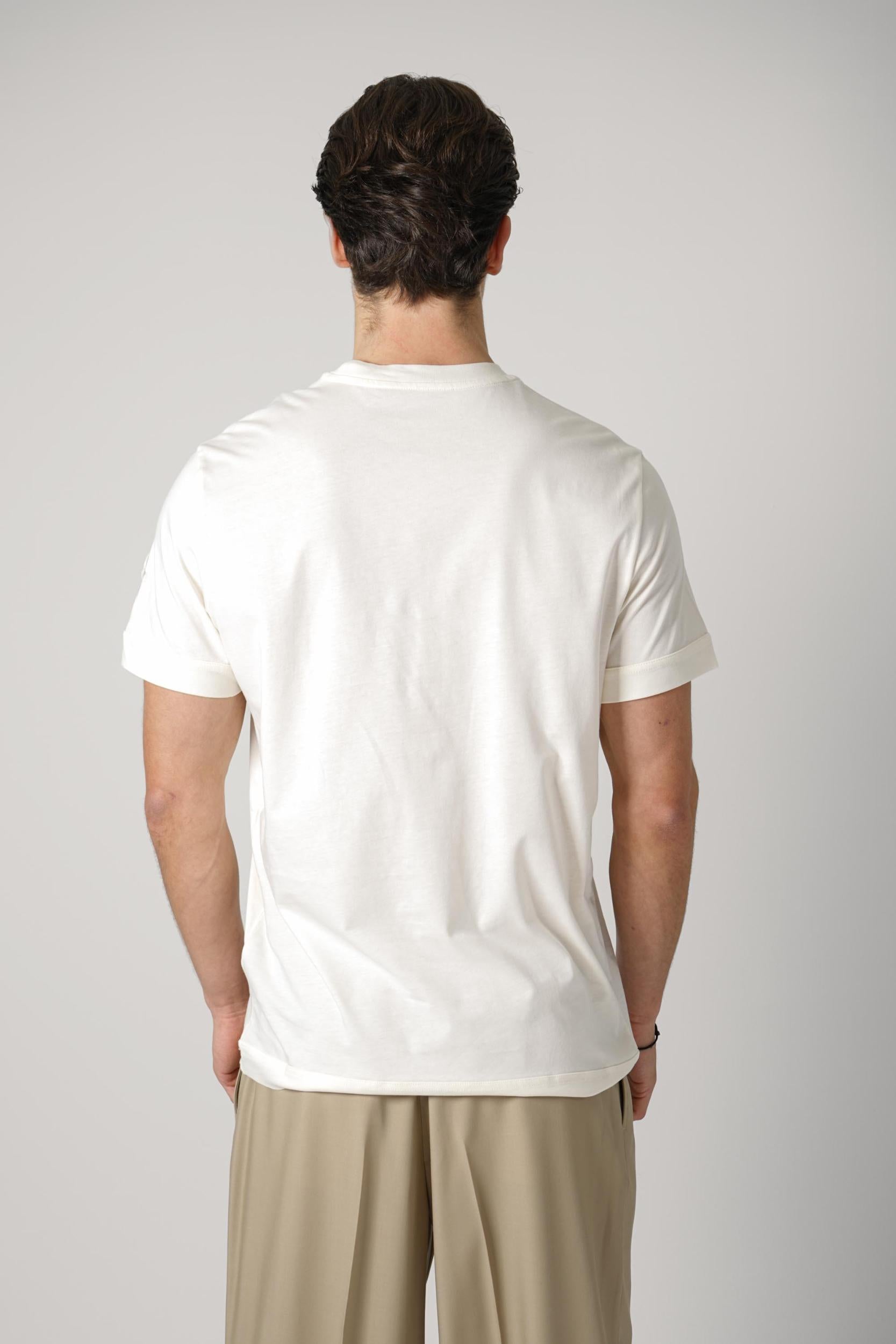 Moncler Ss-Shirt Print Creme