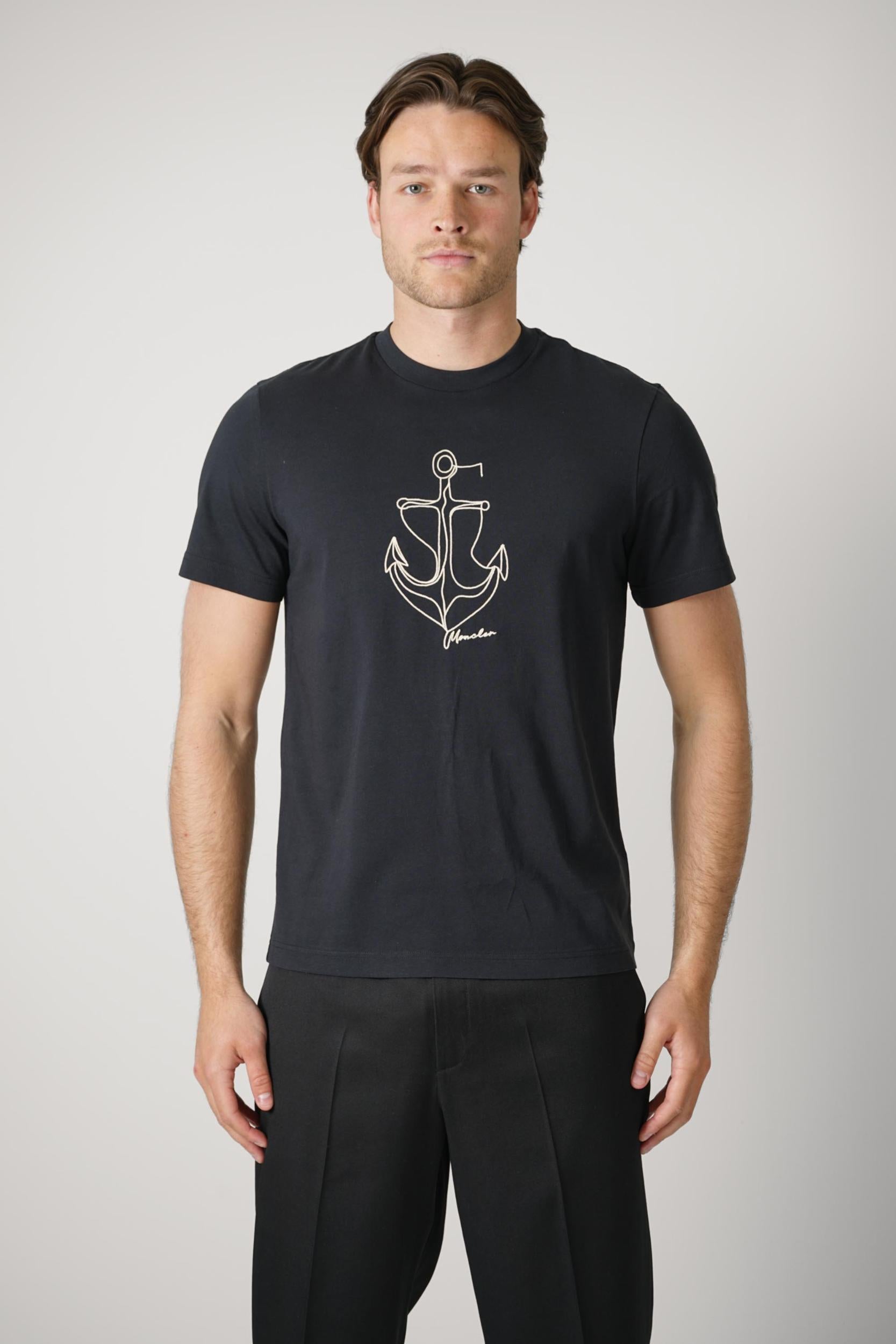 Moncler Ss T-Shirt Navy