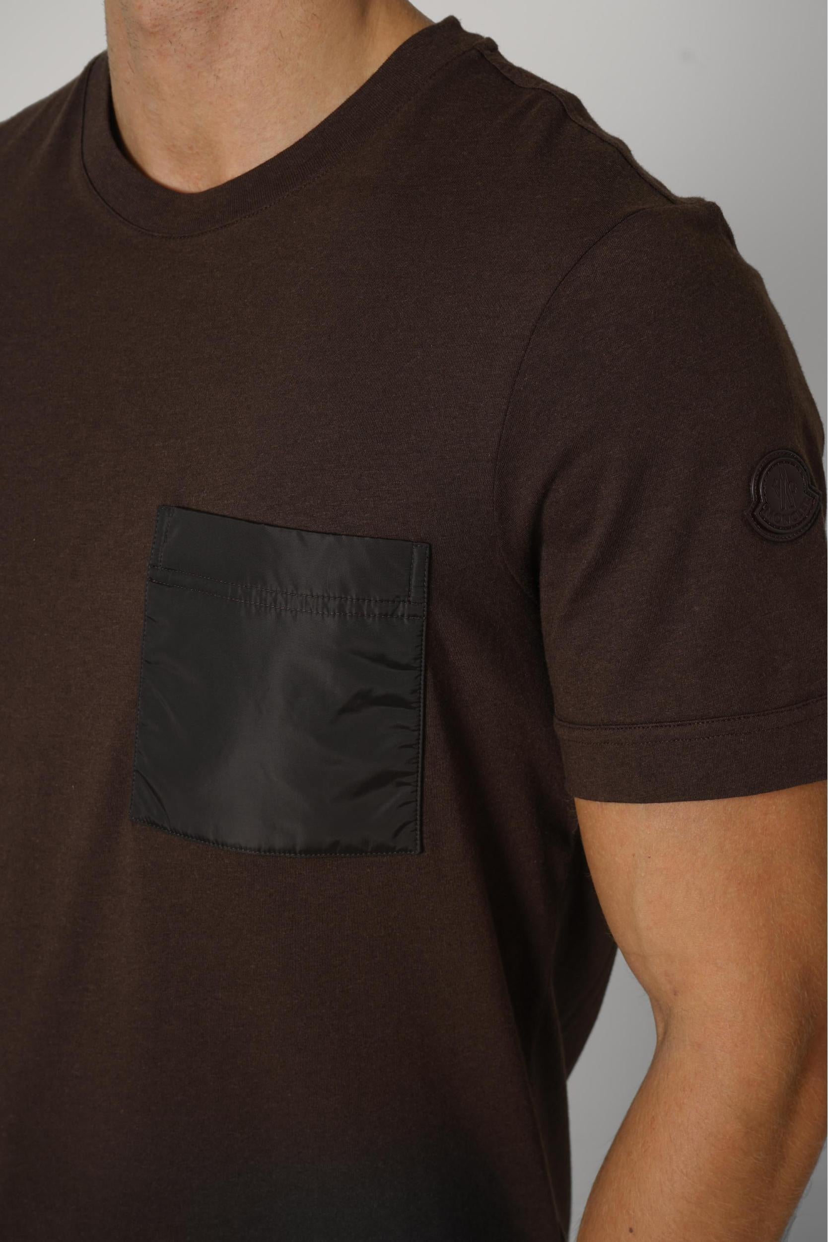 Moncler Ss Tee Brown