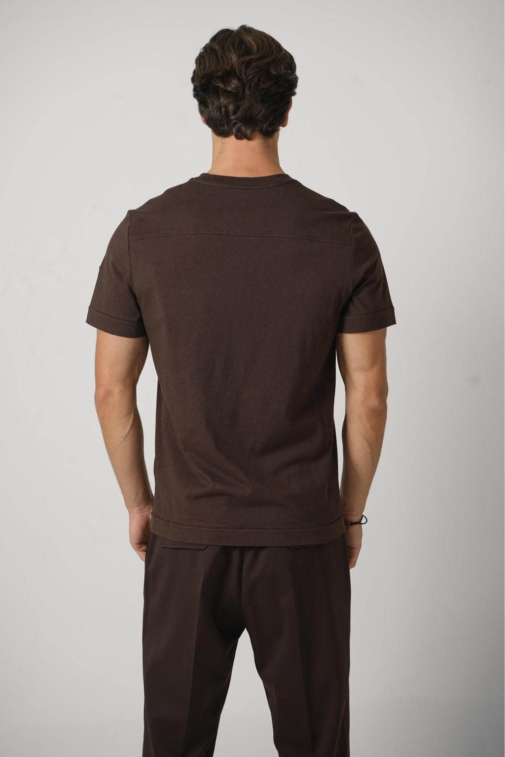 Moncler Ss Tee Brown