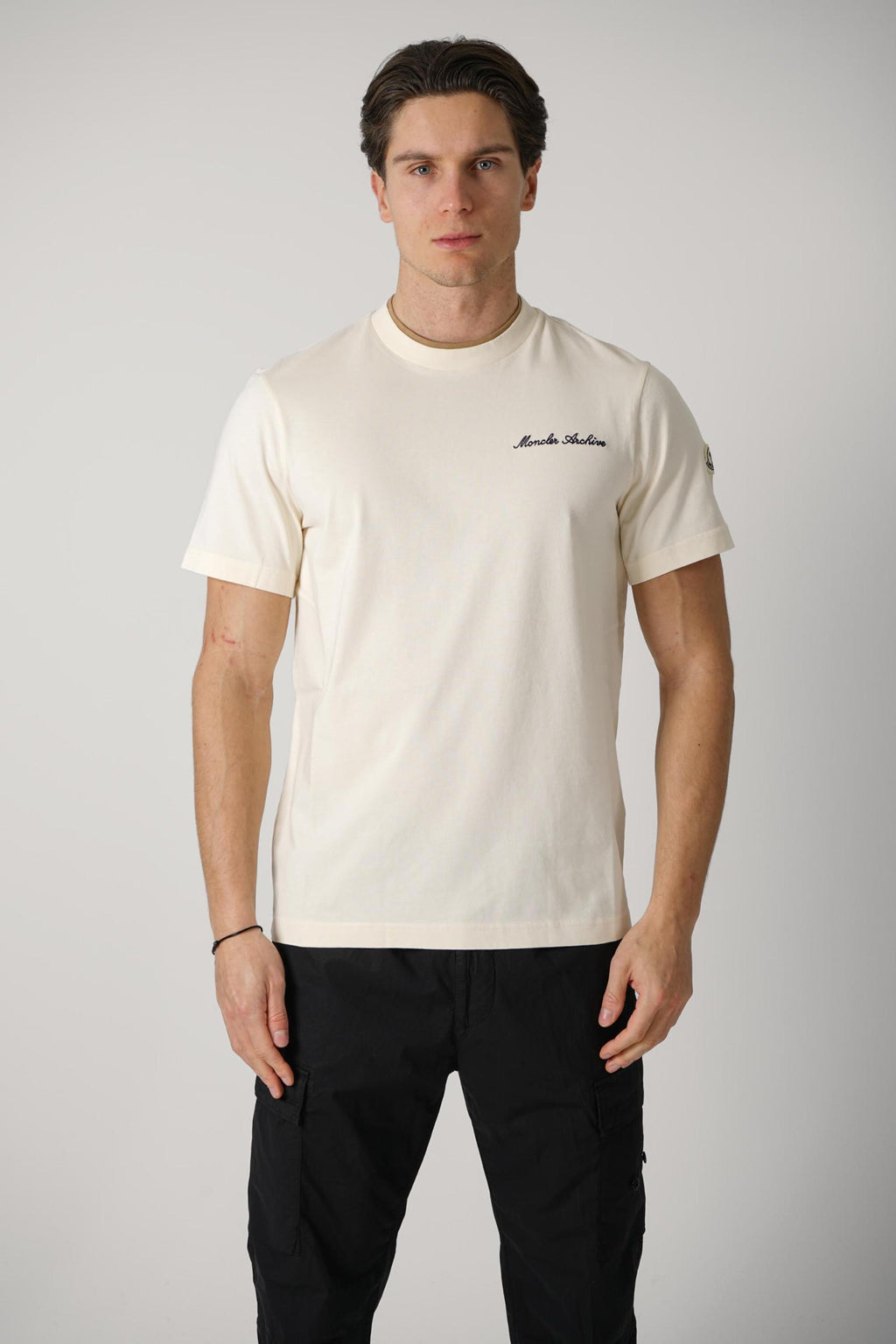 Moncler Ss Tee Camel/Creme