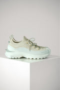 Moncler Trailgrip Lite3 Nubuck &Amp; Suede Trainers Beige
