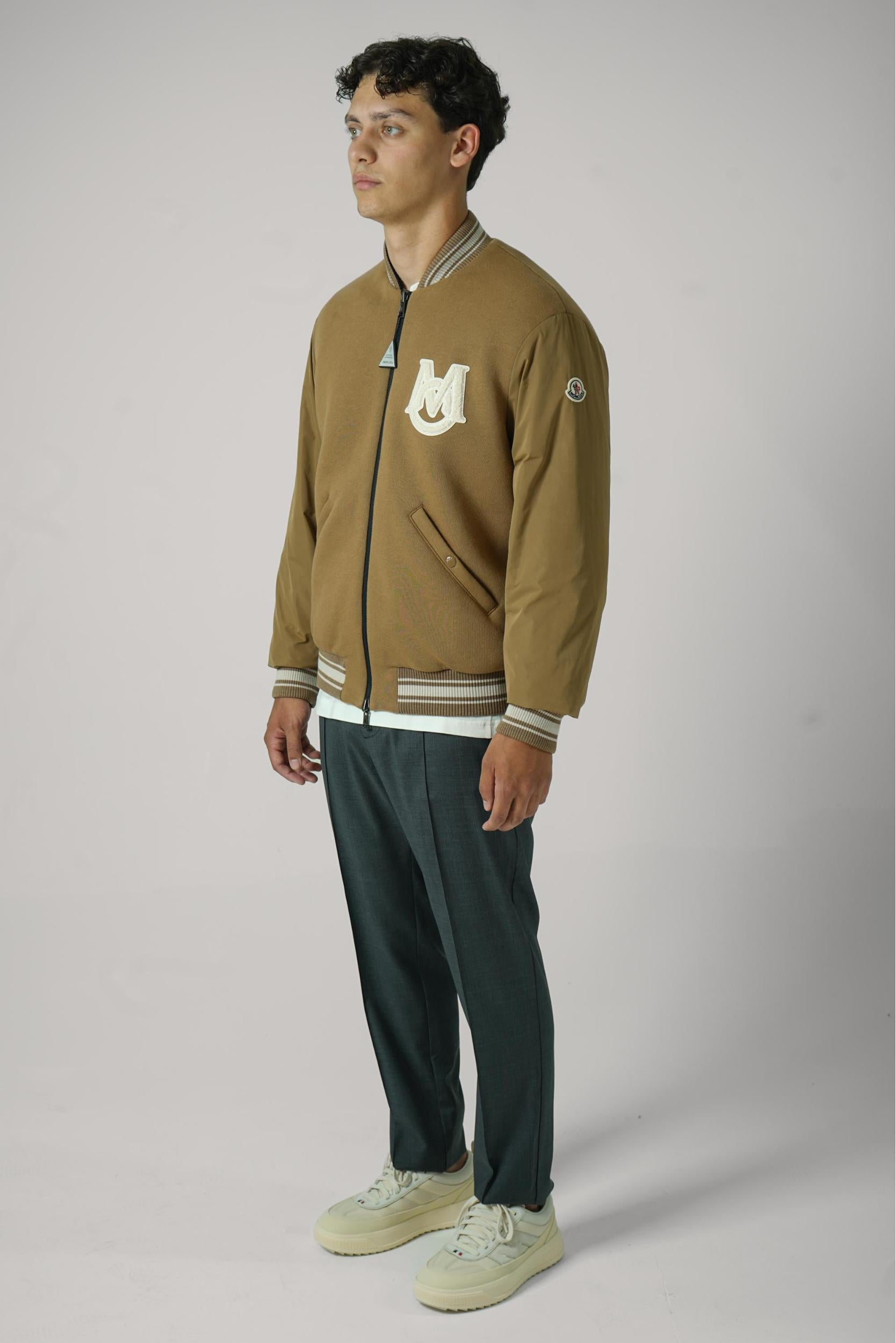 Moncler Vennes Reversible Down Bomber Jacket Camel Beige