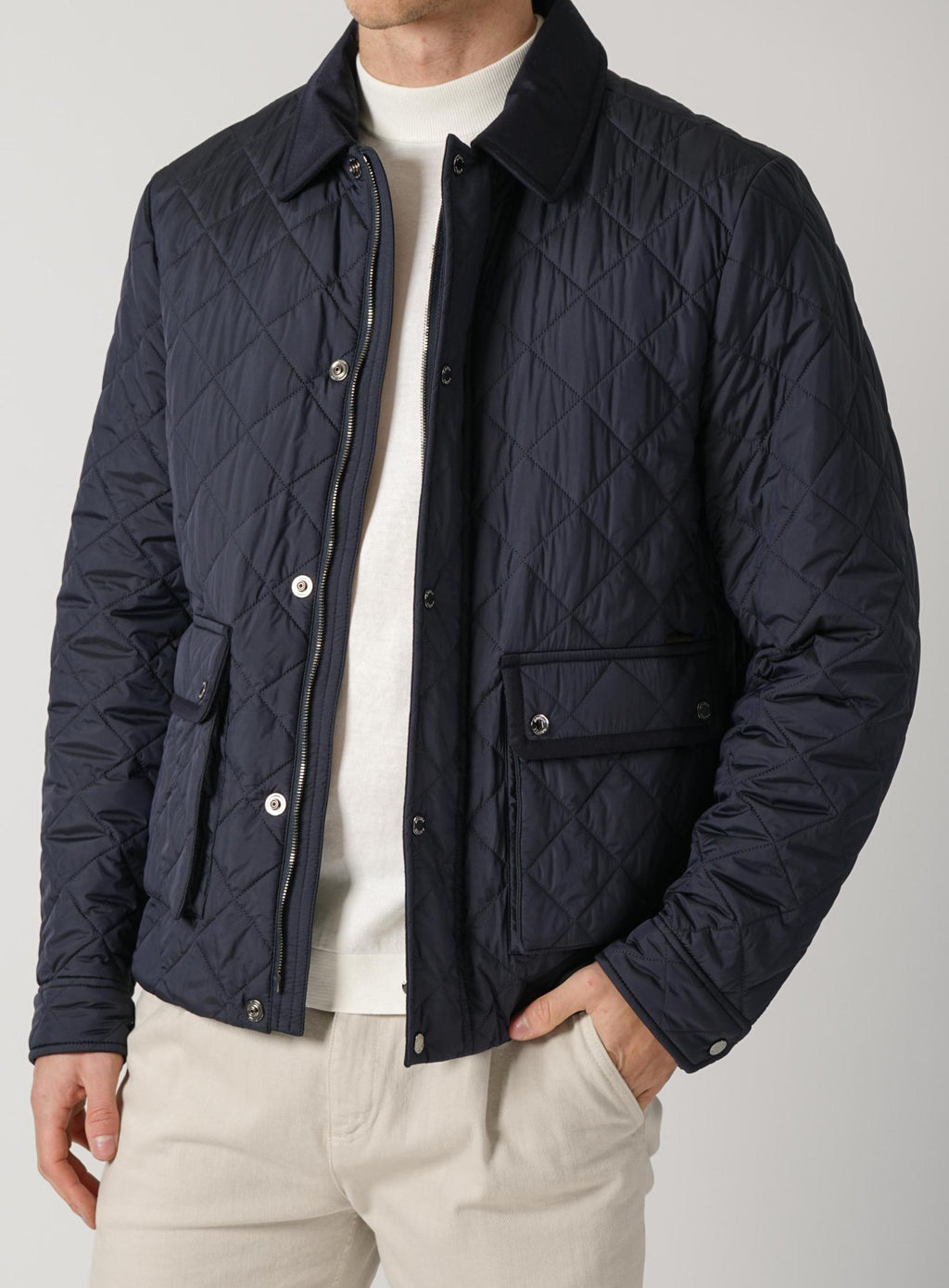 Moorer S3C Dardano Jacket Dark Blue