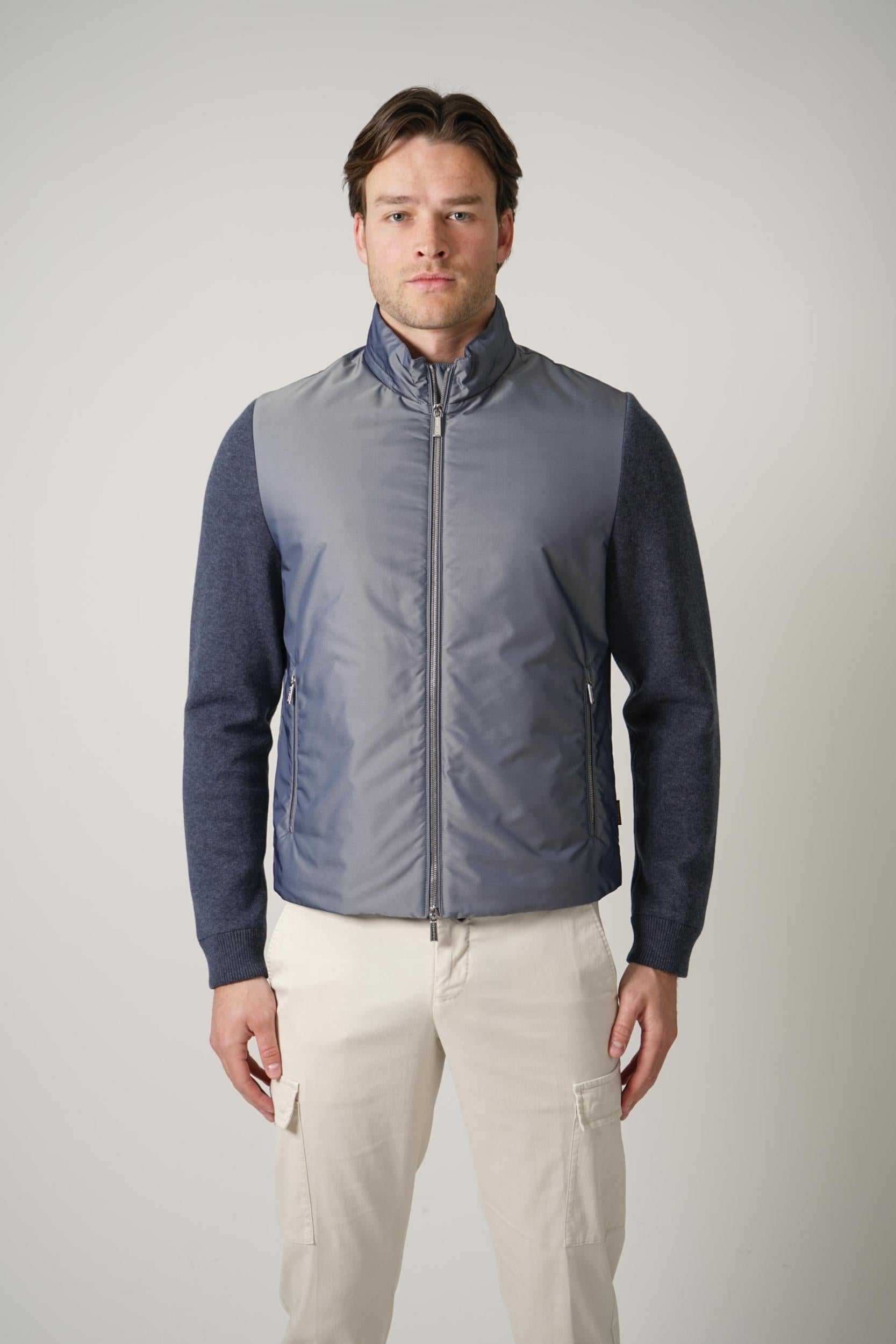 Moorer Salmon Jacket Chambray