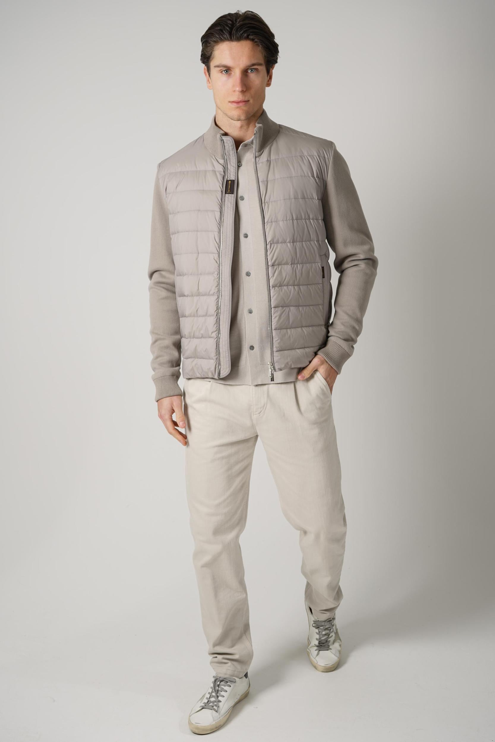 Moorer Sleeved Gilet Grey