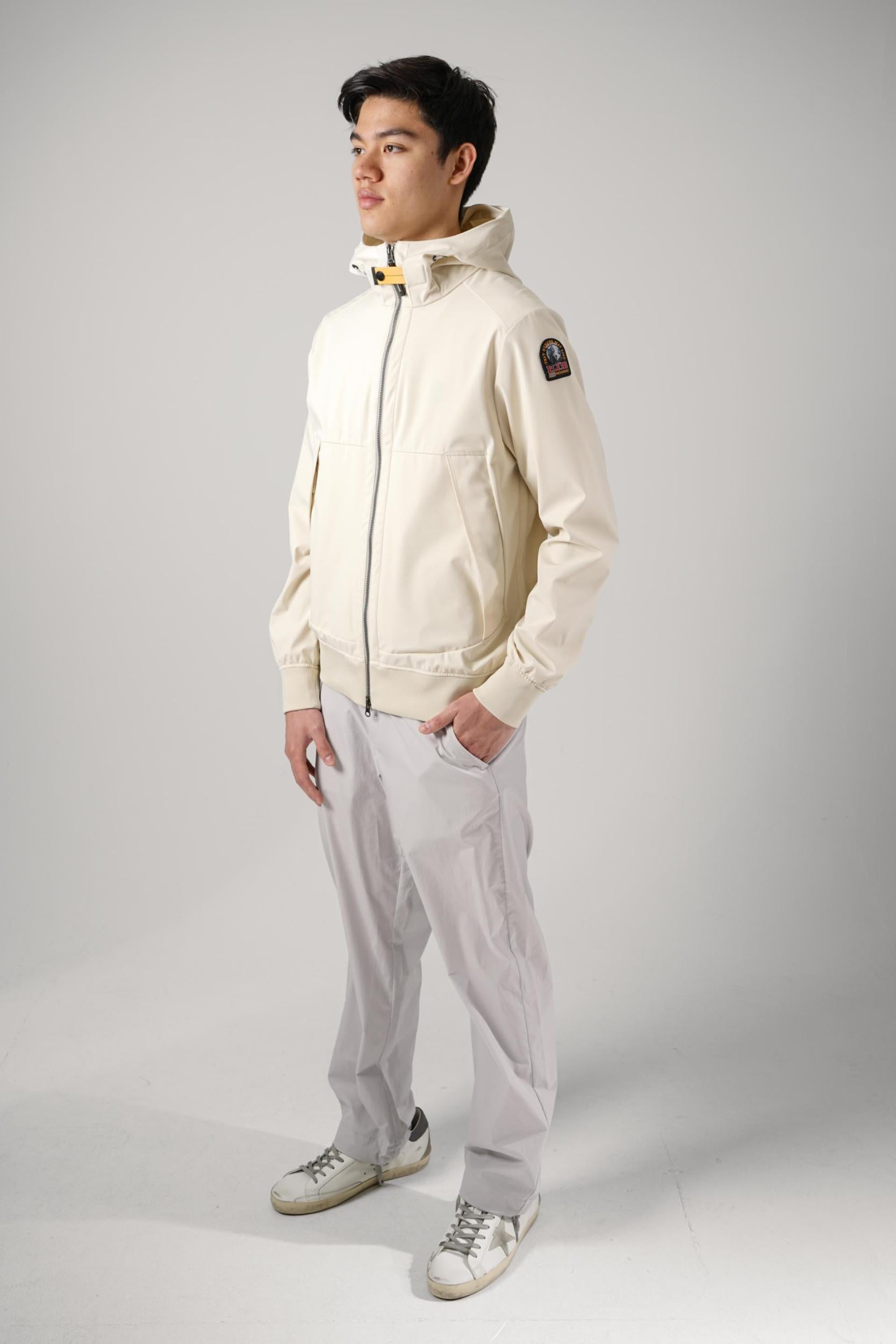 Parajumper Hooded Bomber Jacket  Beige
