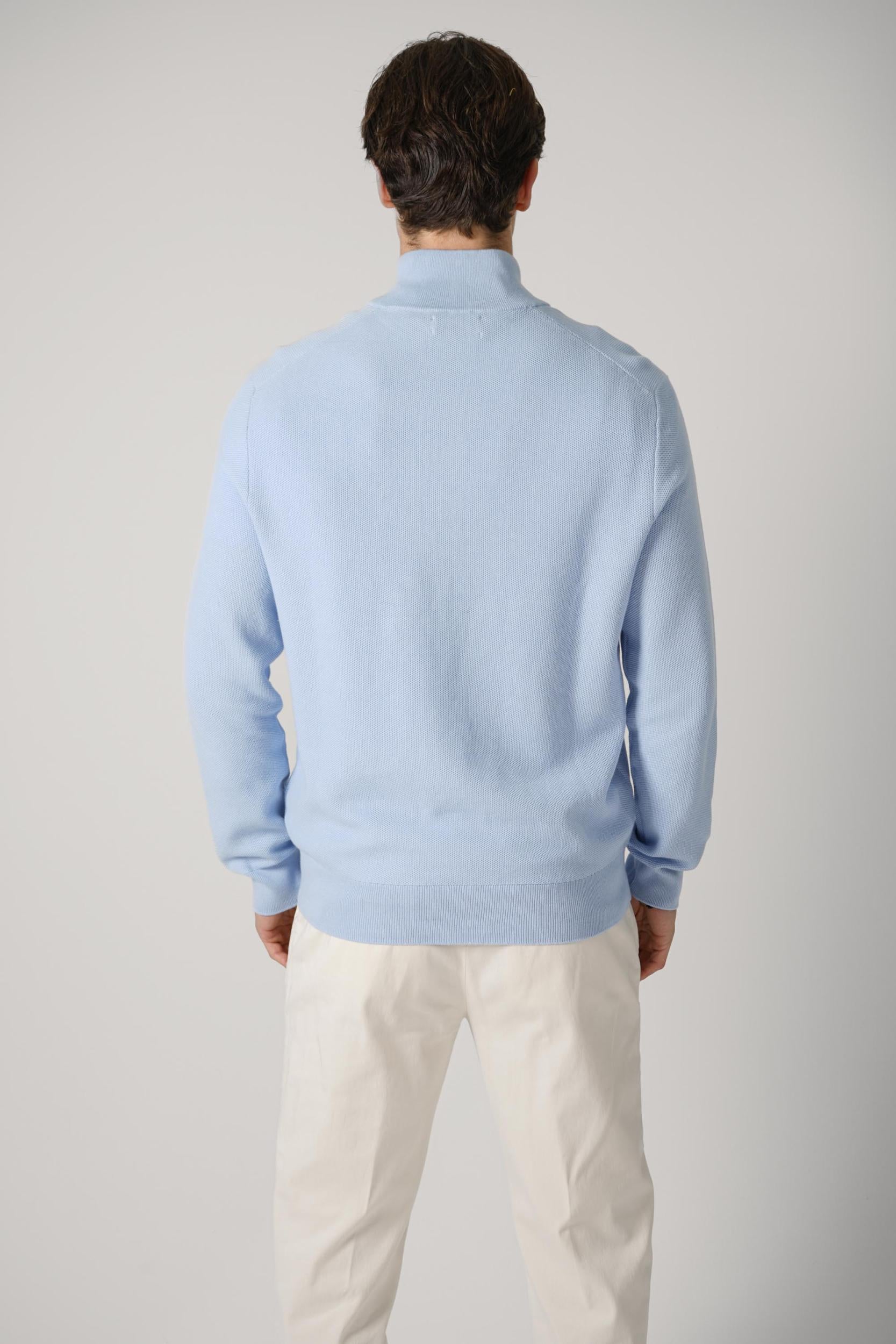 Ralph Lauen Quarter Zip Knitwear Blue