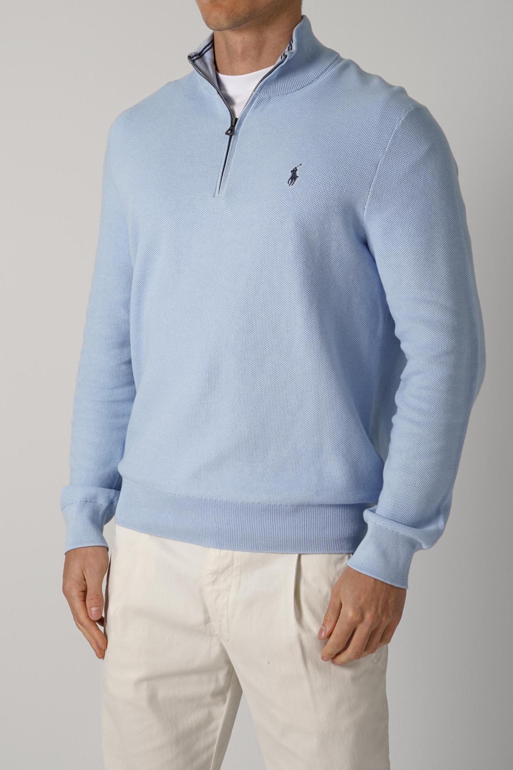 Ralph Lauen Quarter Zip Knitwear Blue
