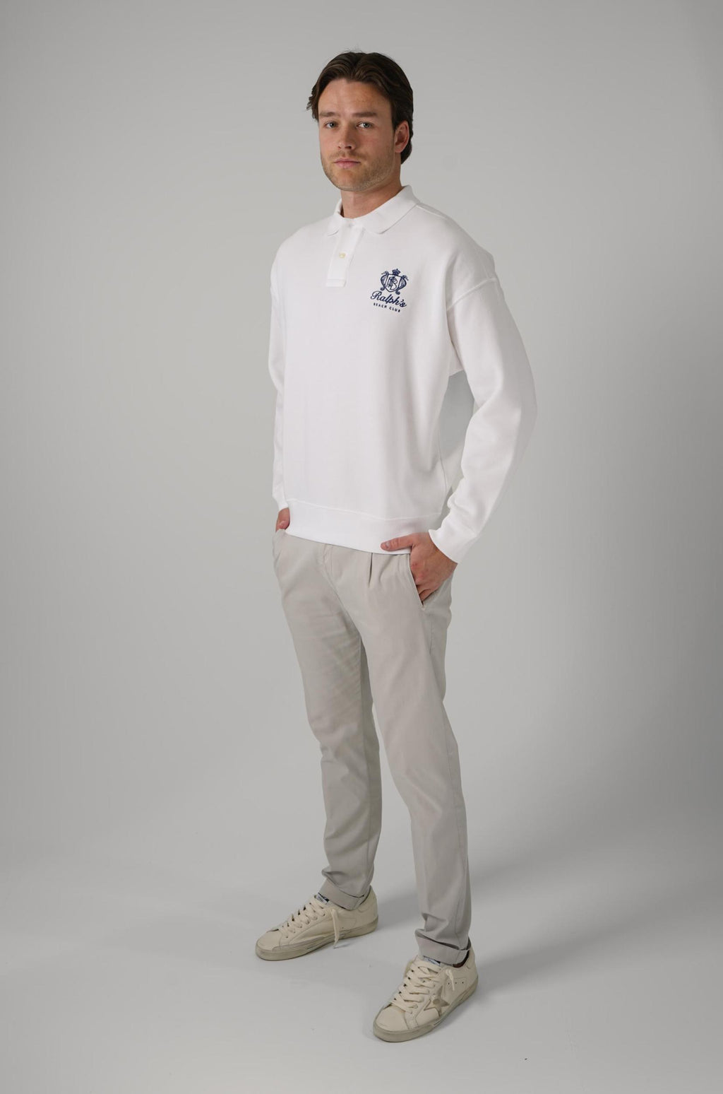 Ralph Lauren Beach Club Polo Sweater White