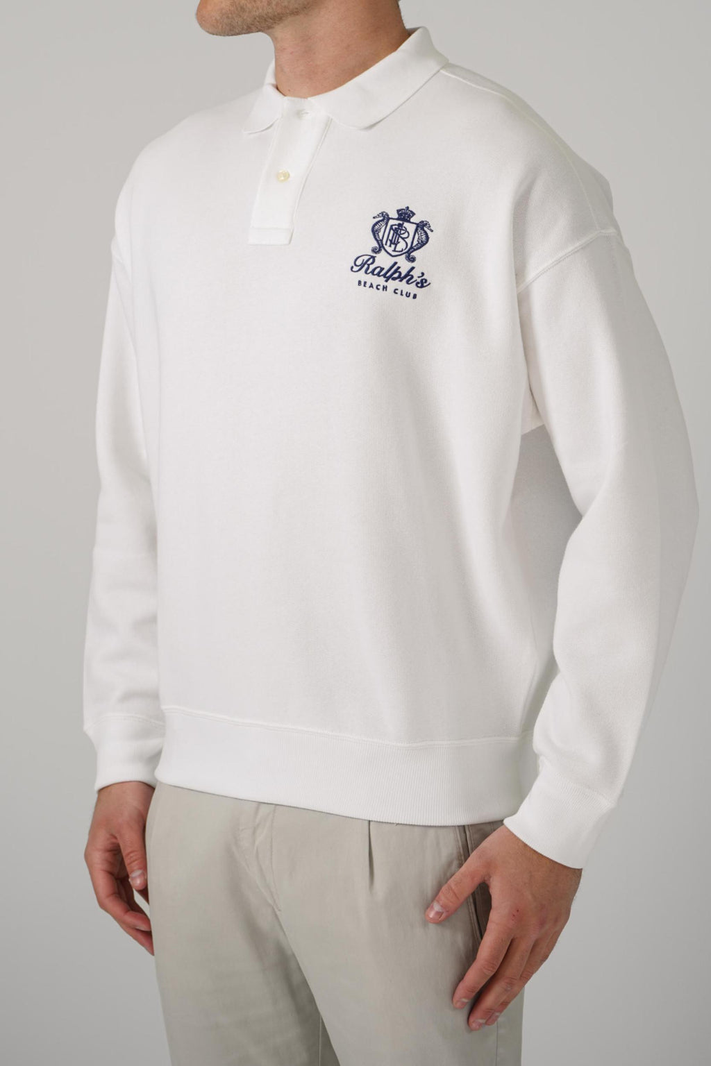 Ralph Lauren Beach Club Polo Sweater White