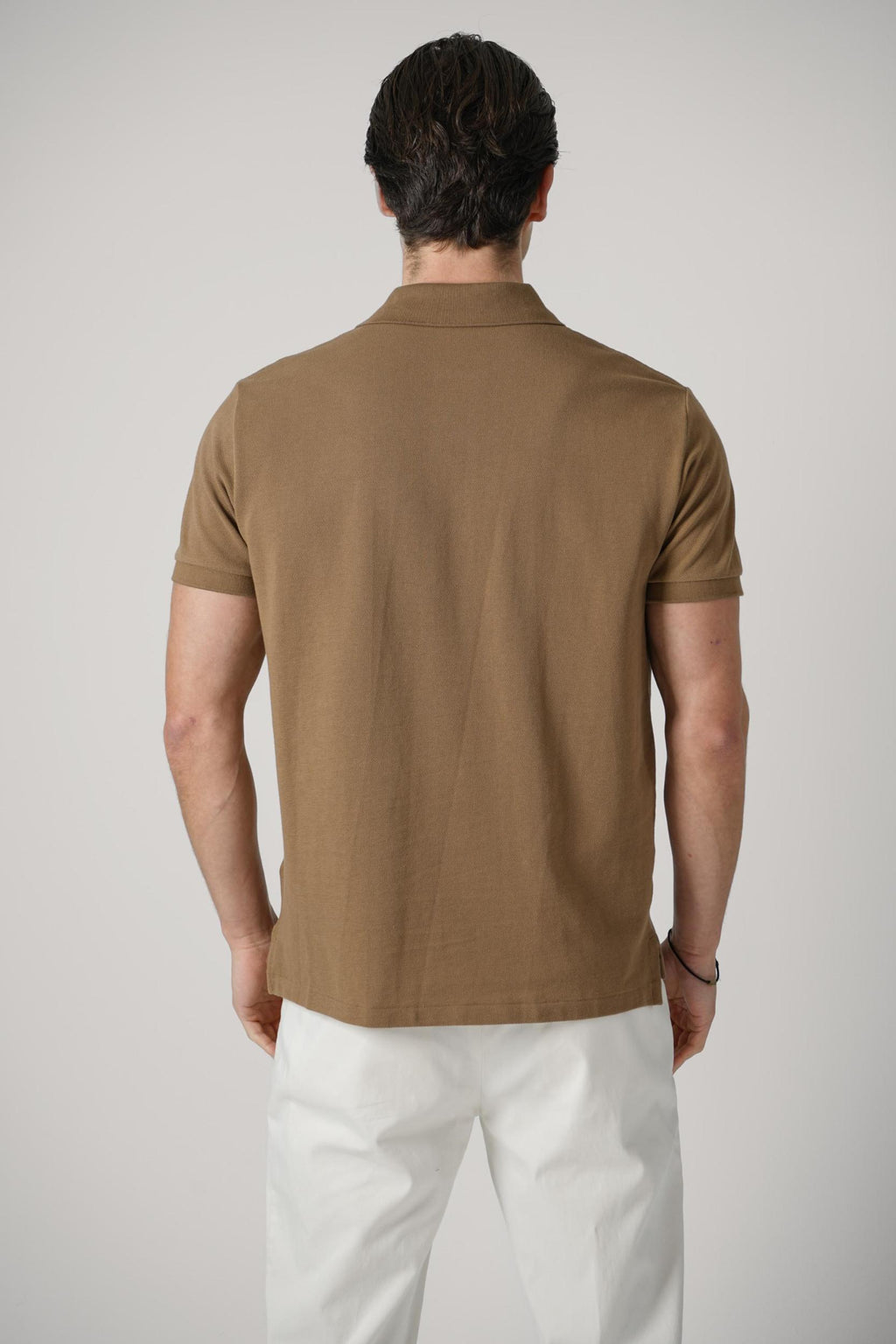 Ralph Lauren Classic Custom Slim Fit Cotton Polo Brown