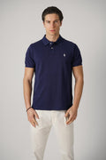 Ralph Lauren Classic Custom Slim Fit Cotton Polo Navy