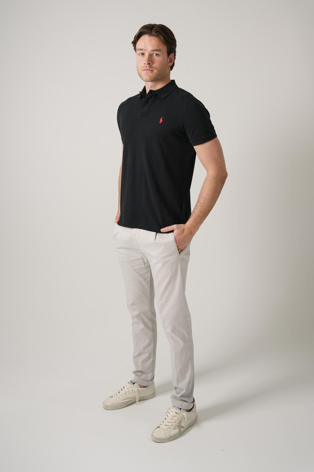 Ralph Lauren Classic Two Buttoned Polo Black