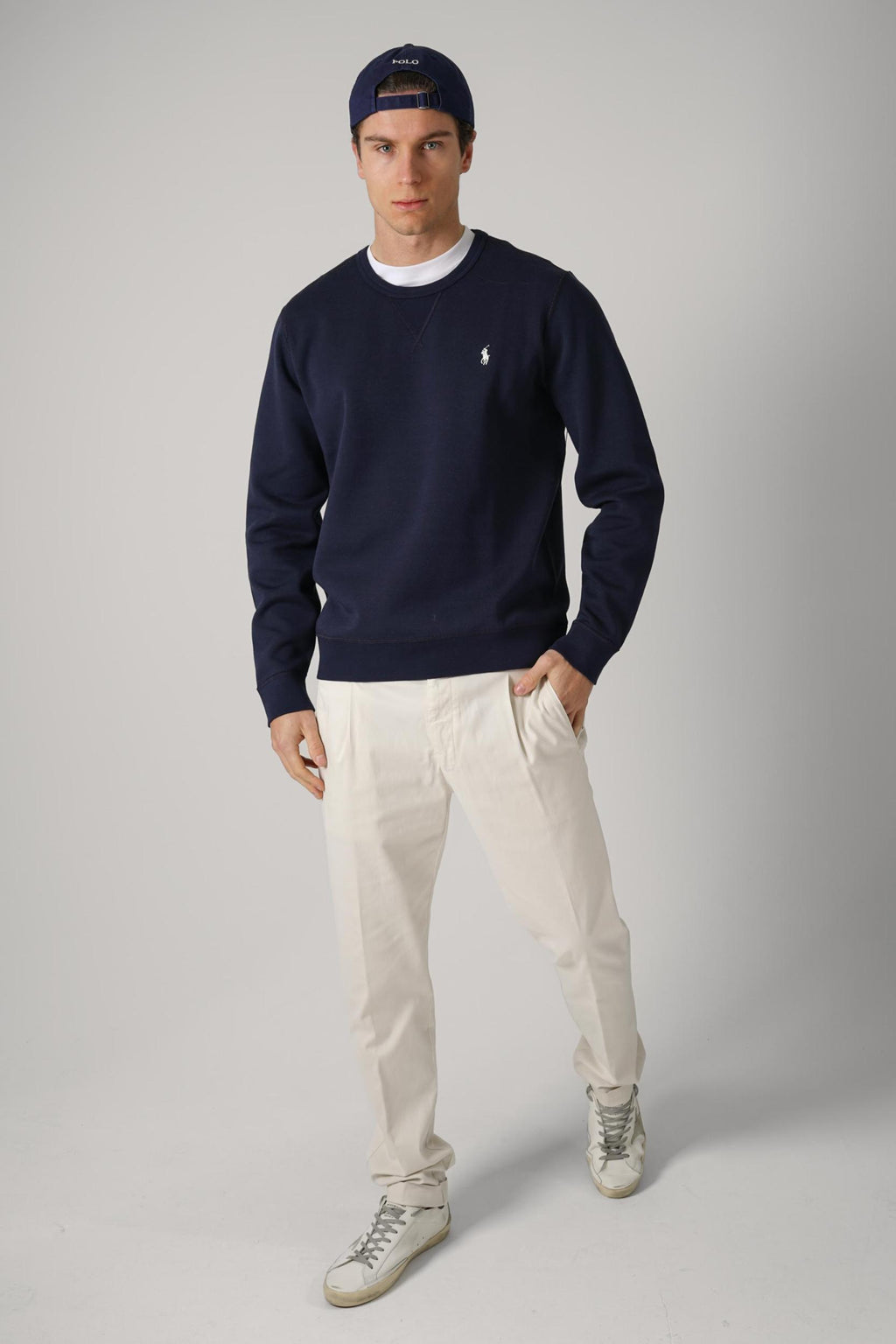 Ralph Lauren Cotton Sweater Navy