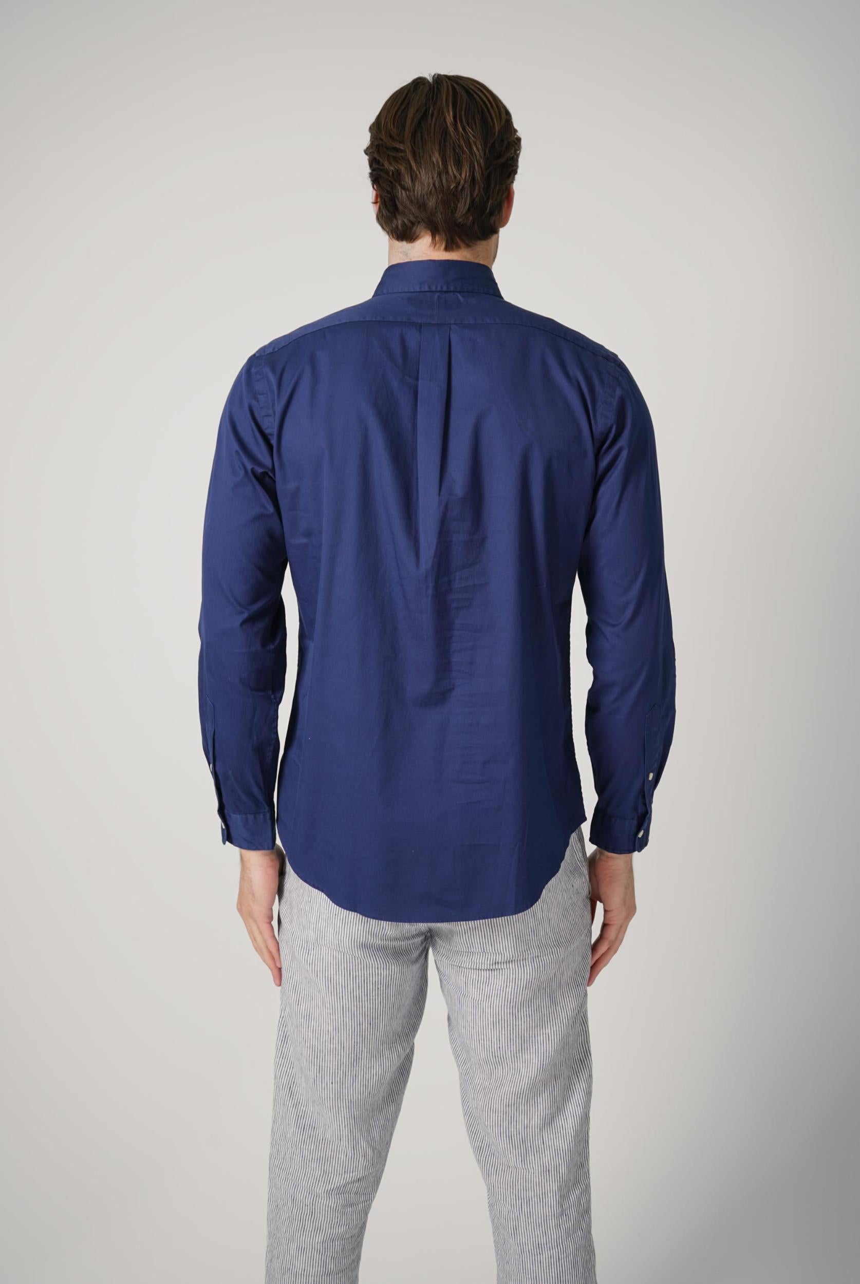 Ralph Lauren Custom Feather Weight Twill Shirt Navy