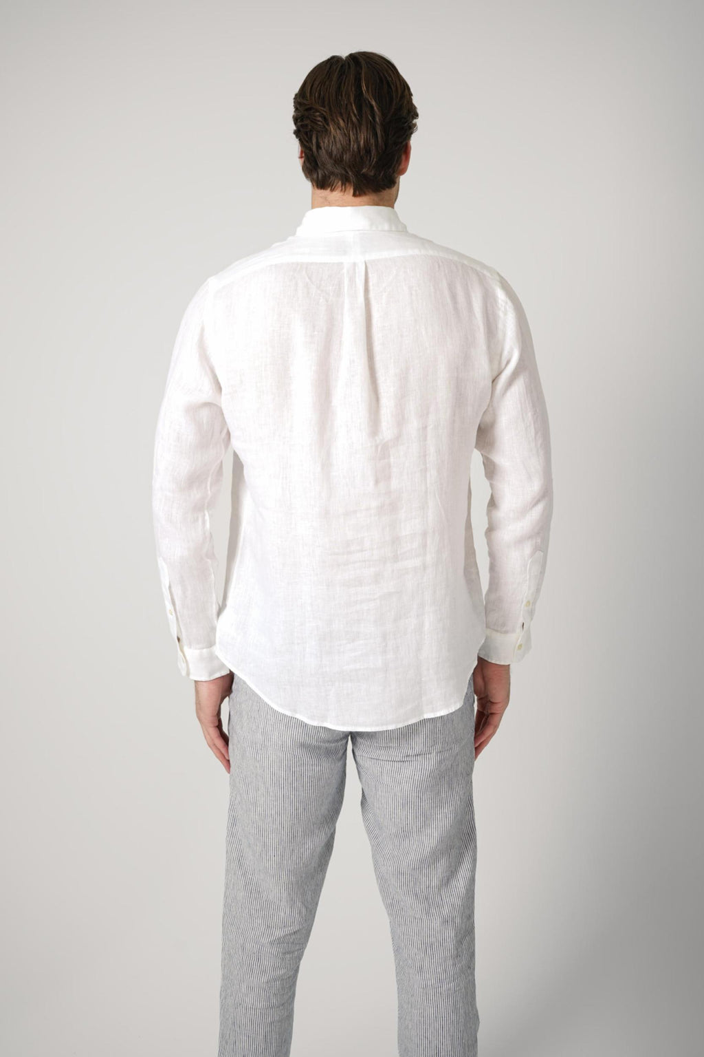 Ralph Lauren Custom Fit Linen Shirt White